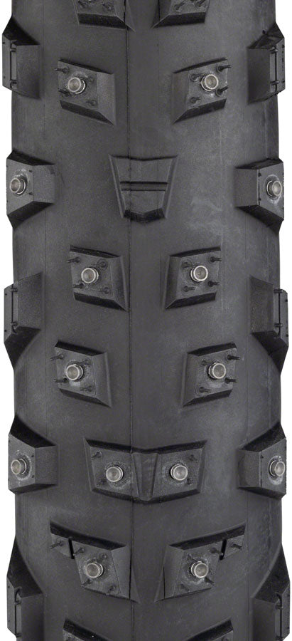 45NRTH Wrathchild Tubeless Mountain Bike Tire - 29 x 2.6 Folding Black 120 TPI for Winter & Snow Cycling - Durable Concave Design for Extreme Traction on Ice & Snowy Trails