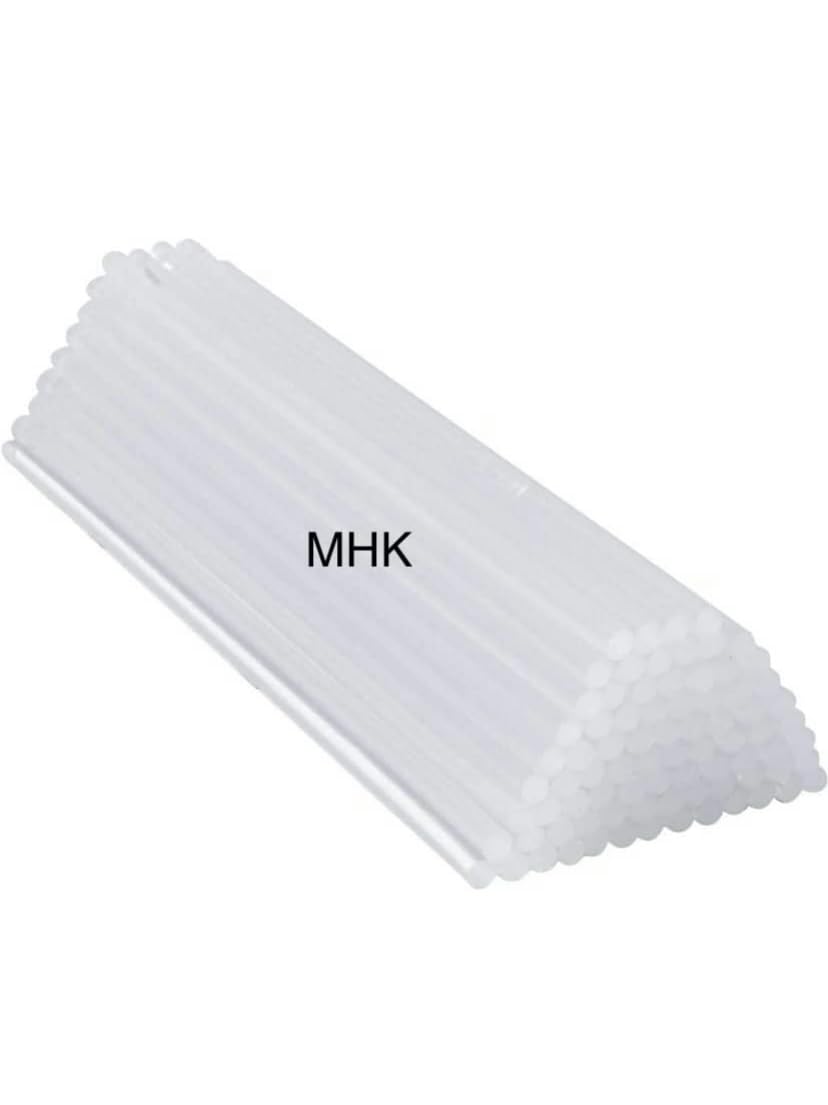 A.S Enterprises Mhk Hot Melt Transparent Mini Glue Sticks (7mm, 25-Pack) for 20W Mini Glue Guns - Perfect for DIY Crafts, Home Repairs & School Projects