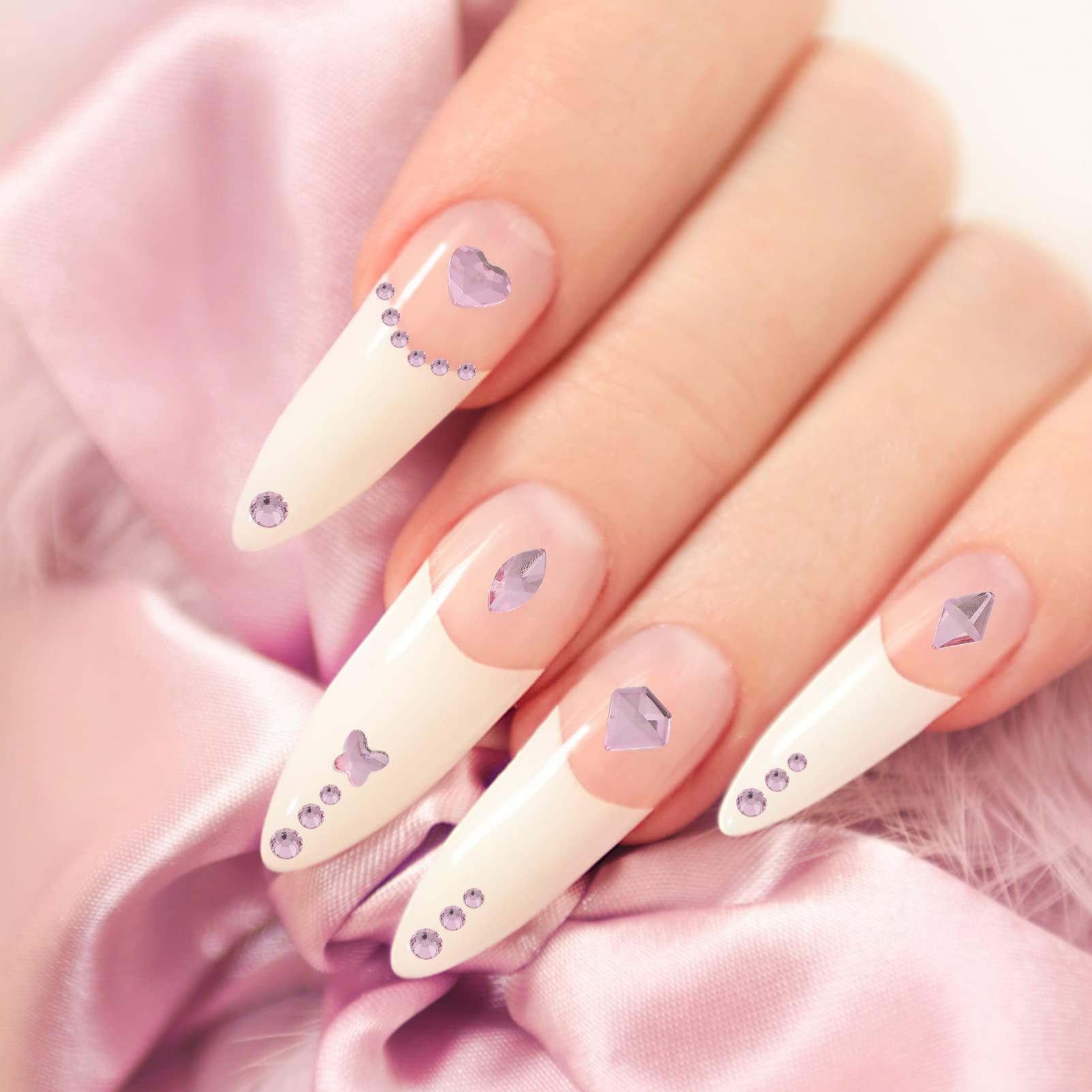 1 Box Manicure Fancy Shape Diamonds Nail Art Jewels - 3D Flatback Rhinestones, Animal Charms & Alien Nail Decorations for Nail Art, DIY & Salon Use - Perfect for Parties, Weddings & Special Occasions