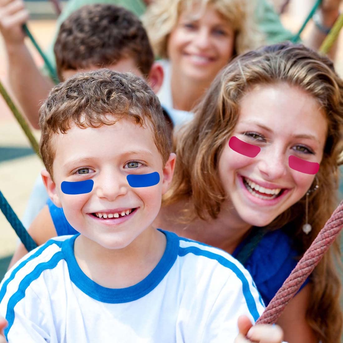 150 Pairs Football Face Stickers - Breathable Under Eye Black Stickers for Sports & Themed Parties | Perfect for Football, Baseball, Softball, Soccer & Lacrosse Fans - Game Day Essentials & Team Spirit Accessories