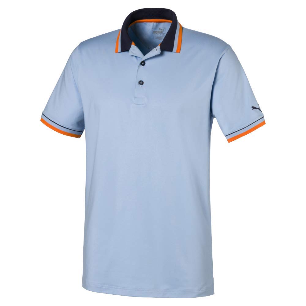 PUMA Golf Men's Tipped Polo - Comfortable for Golf & Casual Wear