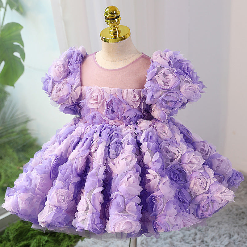 Baby Girl Summer Flower Girl Dress - Princess Wedding & Birthday Party Outfit for Toddlers - Perfect for Special Occasions & Photo Shoots