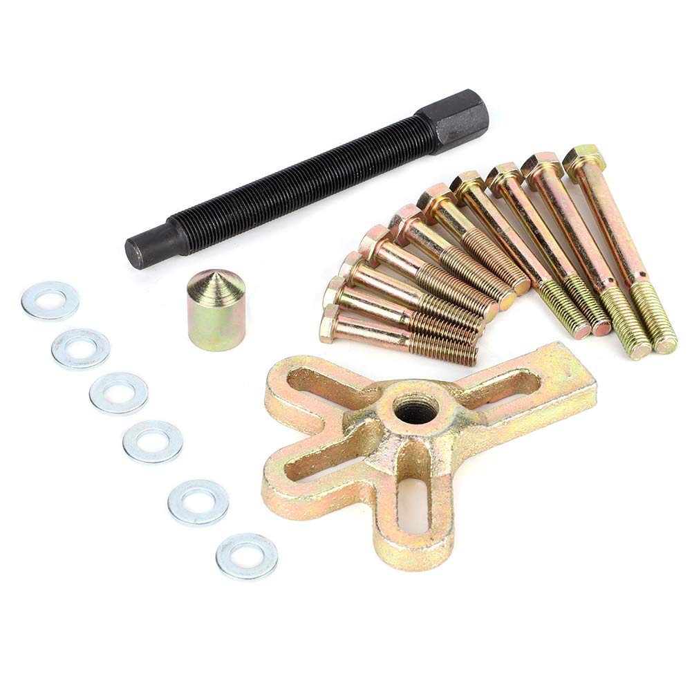 13-Piece Steering Wheel Puller Kit - Professional Car Steering Wheel & Crankshaft Pulley Remover Tool for Auto Repair & Maintenance | Perfect for Mechanics & DIY Enthusiasts