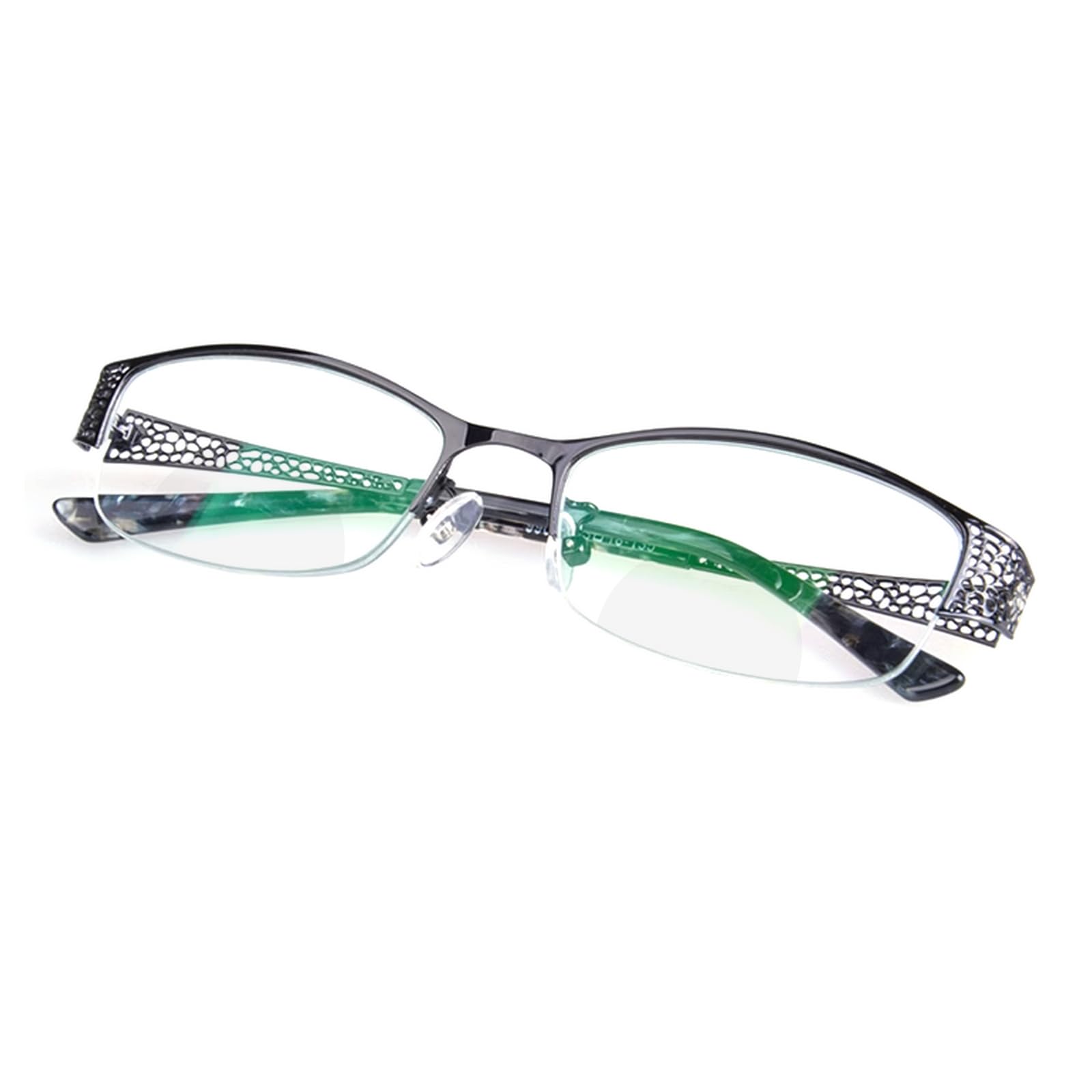 Fashion Photochromic Bifocal Reading Glasses for Women - Transition Metal Frame Red Readers with Sun Protection - Perfect for Reading Outdoors, Driving, and Daily Use