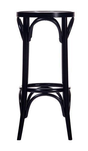 #73 Bentwood Bar Stool by Ton - Black Wooden Counter Height Stool for Kitchen Island & Home Bar - Modern Cafe Style Seating Furniture - Clearance Sale
