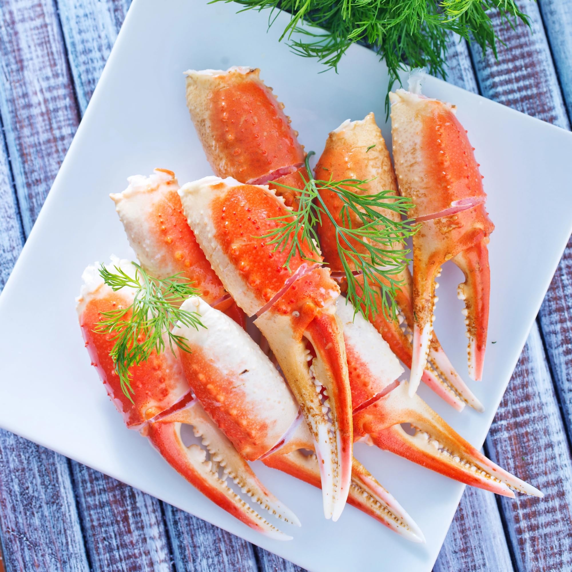 Premium Frozen Snow Crab Cocktail Claws (21-25 Claws per Pound) - 6lbs Bulk Pack | Gourmet Seafood Appetizer for Parties, Holidays & Fine Dining