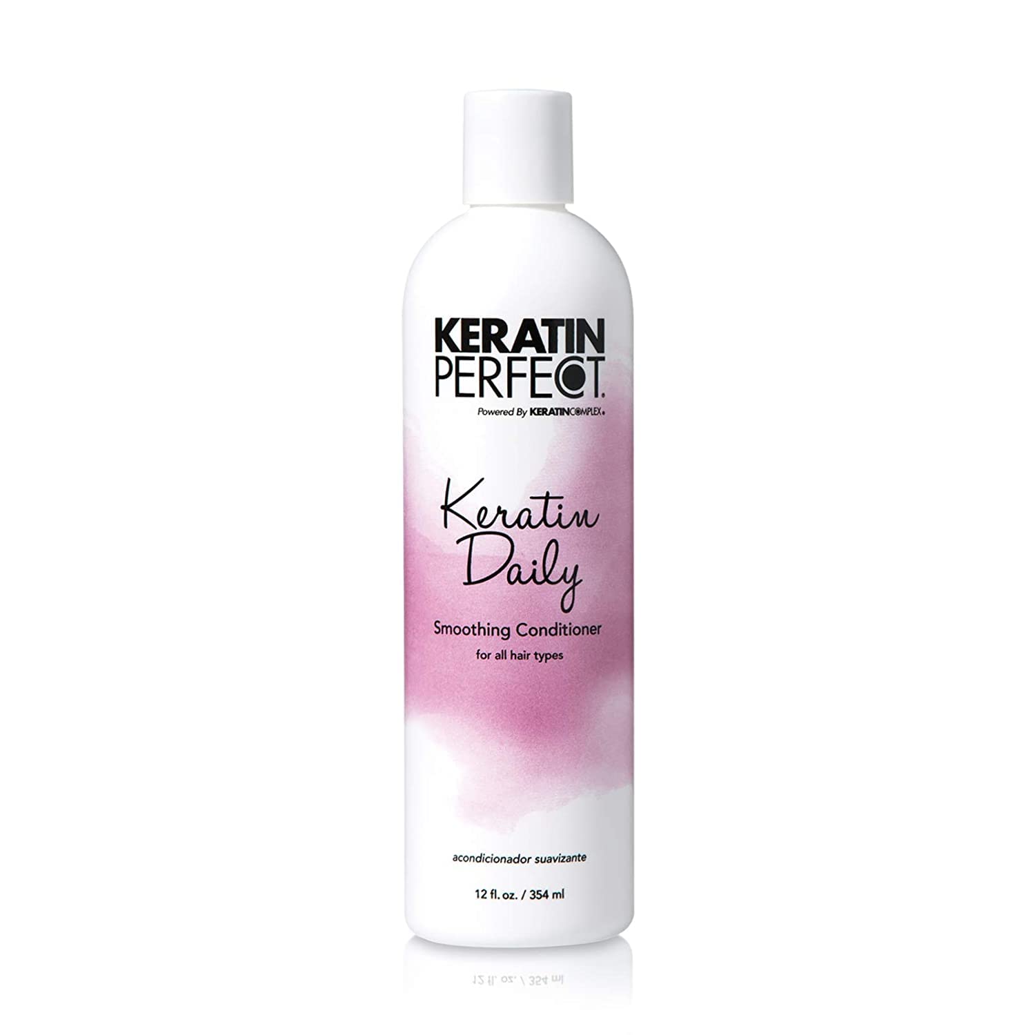 Keratin Perfect Keratin Daily Conditioner for Hair Repair & Shine - 12oz | Sulfate-Free Deep Conditioning Treatment for Damaged, Dry & Frizzy Hair - Perfect for Daily Use at Home & Salon