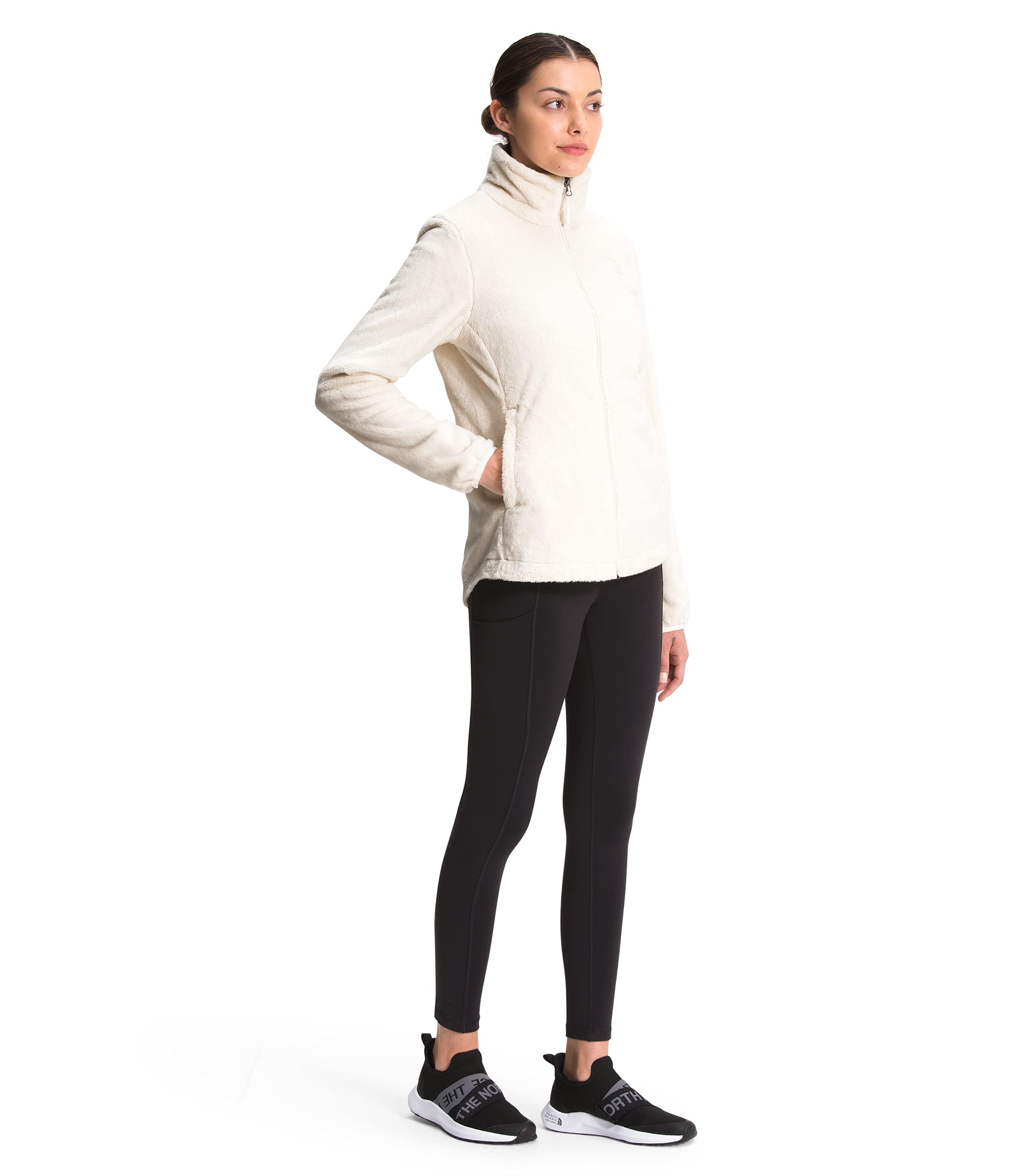 THE NORTH FACE Osito Jacket for Women - Fleece Lined Winter Coat, Gardenia White 3XL - Warm & Cozy Outerwear for Hiking, Camping & Outdoor Activities