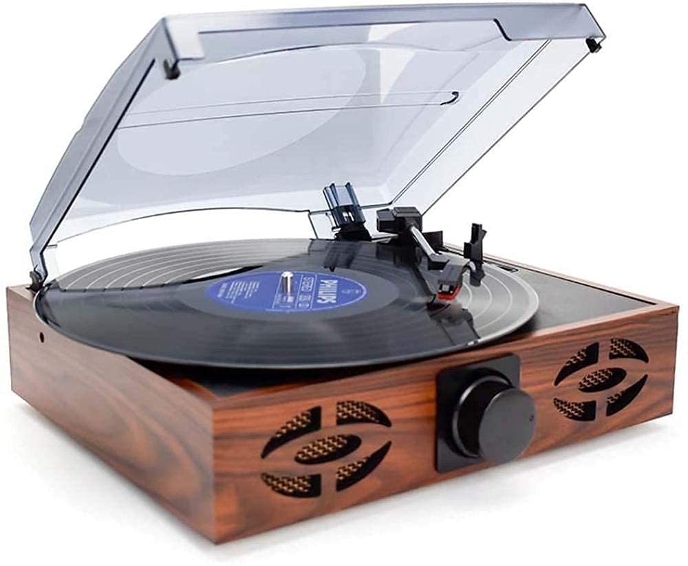 Vintage Gramophone Record Player - Classic Antique Vinyl Turntable with Retro Design for Home & Living Room | Perfect for Music Lovers & European Style Decor