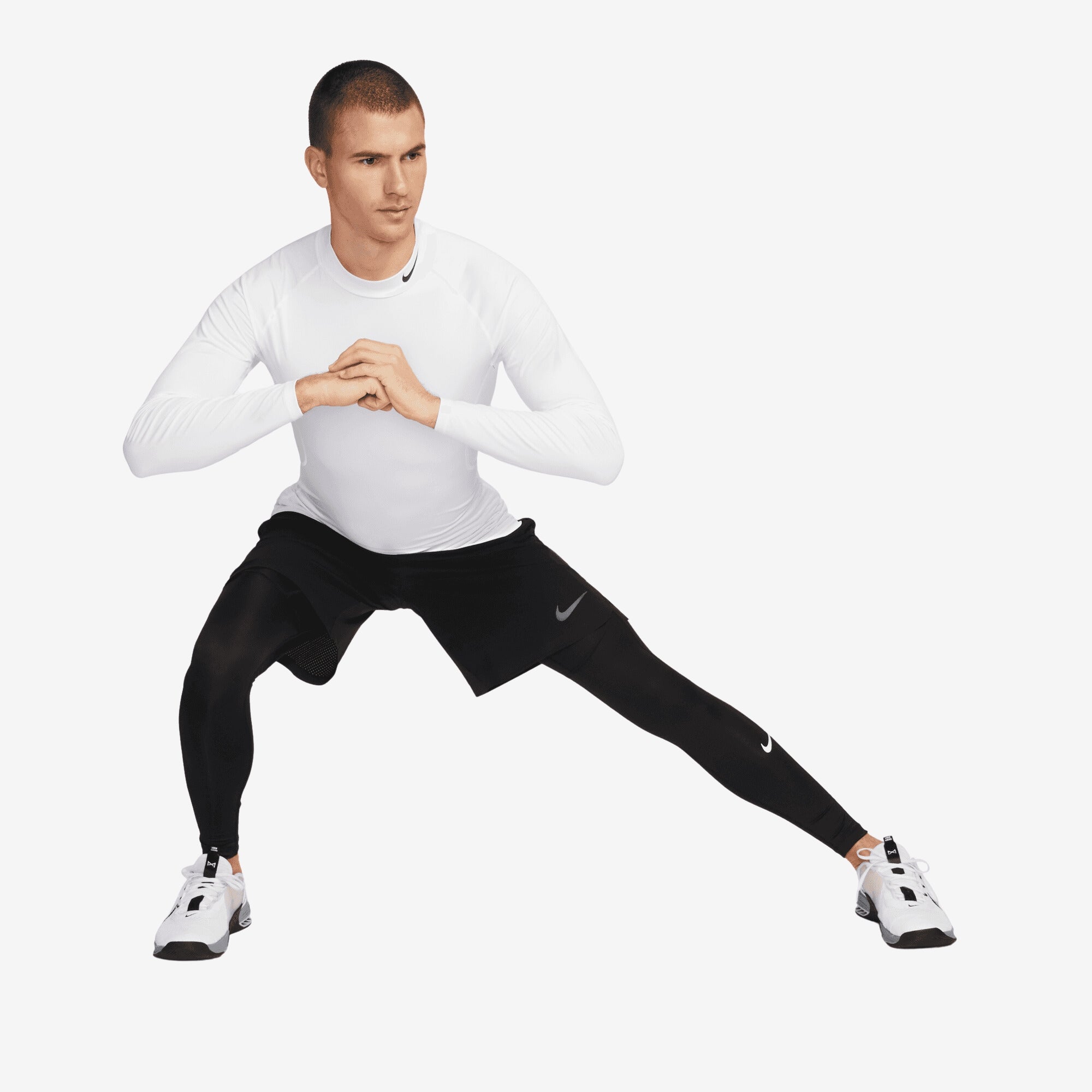 Nike Pro 6 Men's Compression Shirt - Moisture Wicking, Breathable Workout Top for Running, Gym & Training - Enhanced Performance & Comfort