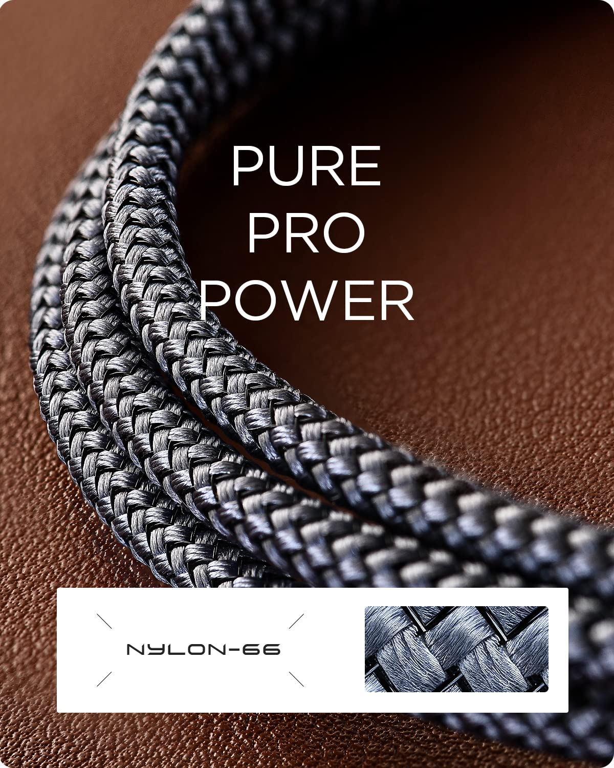 AINOPE 6.6FT USB to USB C Fast Charging Cable - 3.1A High Speed, Right Angle Type C Charger with Nylon Braided Design - Compatible with Samsung Galaxy S10/S9/S21, LG V30/V20/G6 - Perfect for Home, Office & Travel Charging Needs