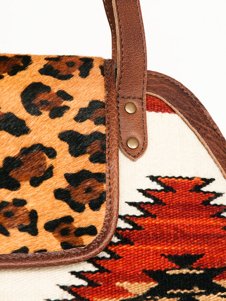 **Genuine Leather Western Handbag for Women - American Darling Saddle Blanket Hair On Purse - Perfect for Cowgirl Style, Rodeo Events & Boho Fashion**