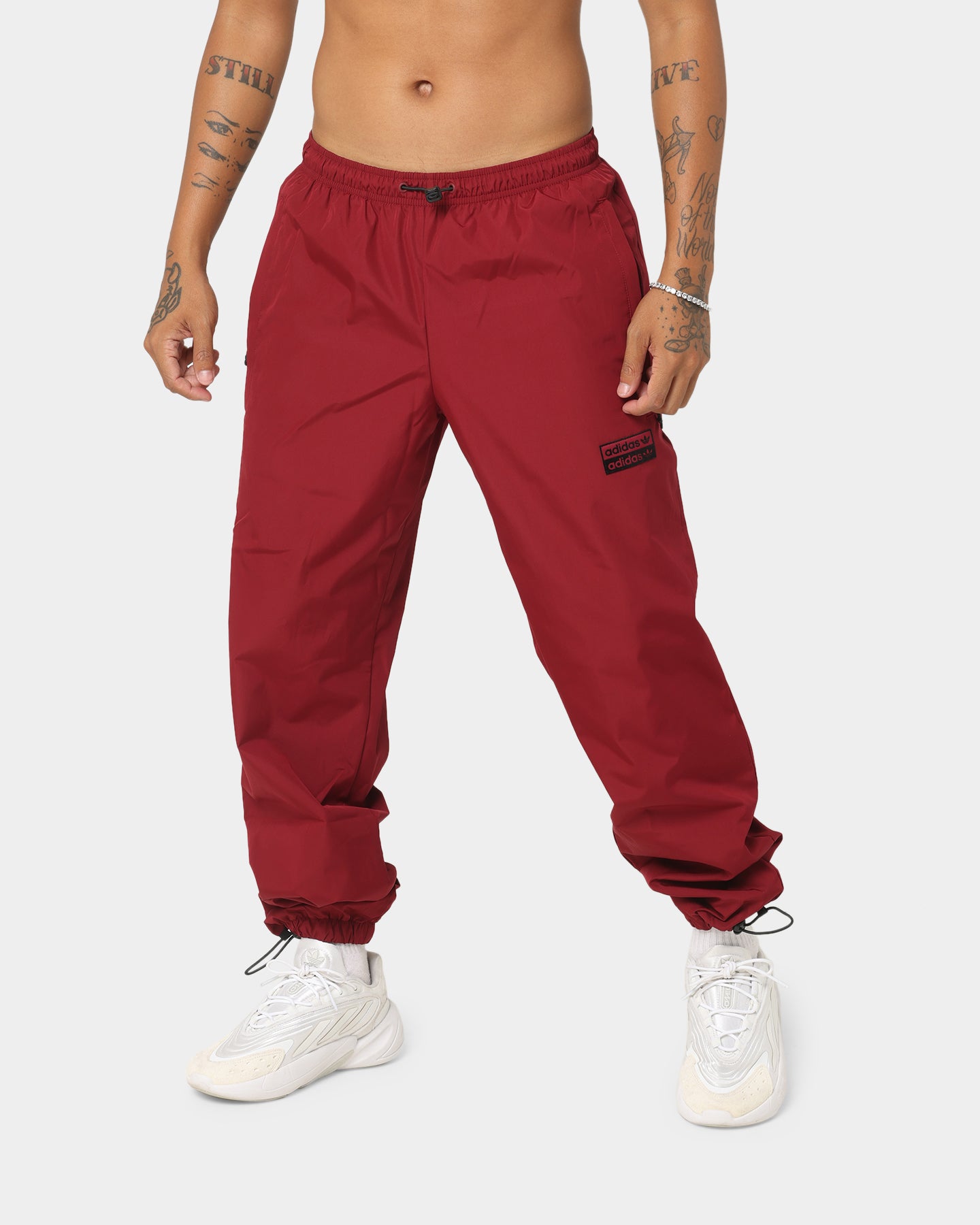 Adidas R.Y.V. Track Pants - Burgundy Athletic Joggers for Men & Women | Comfortable Running, Gym & Casual Wear