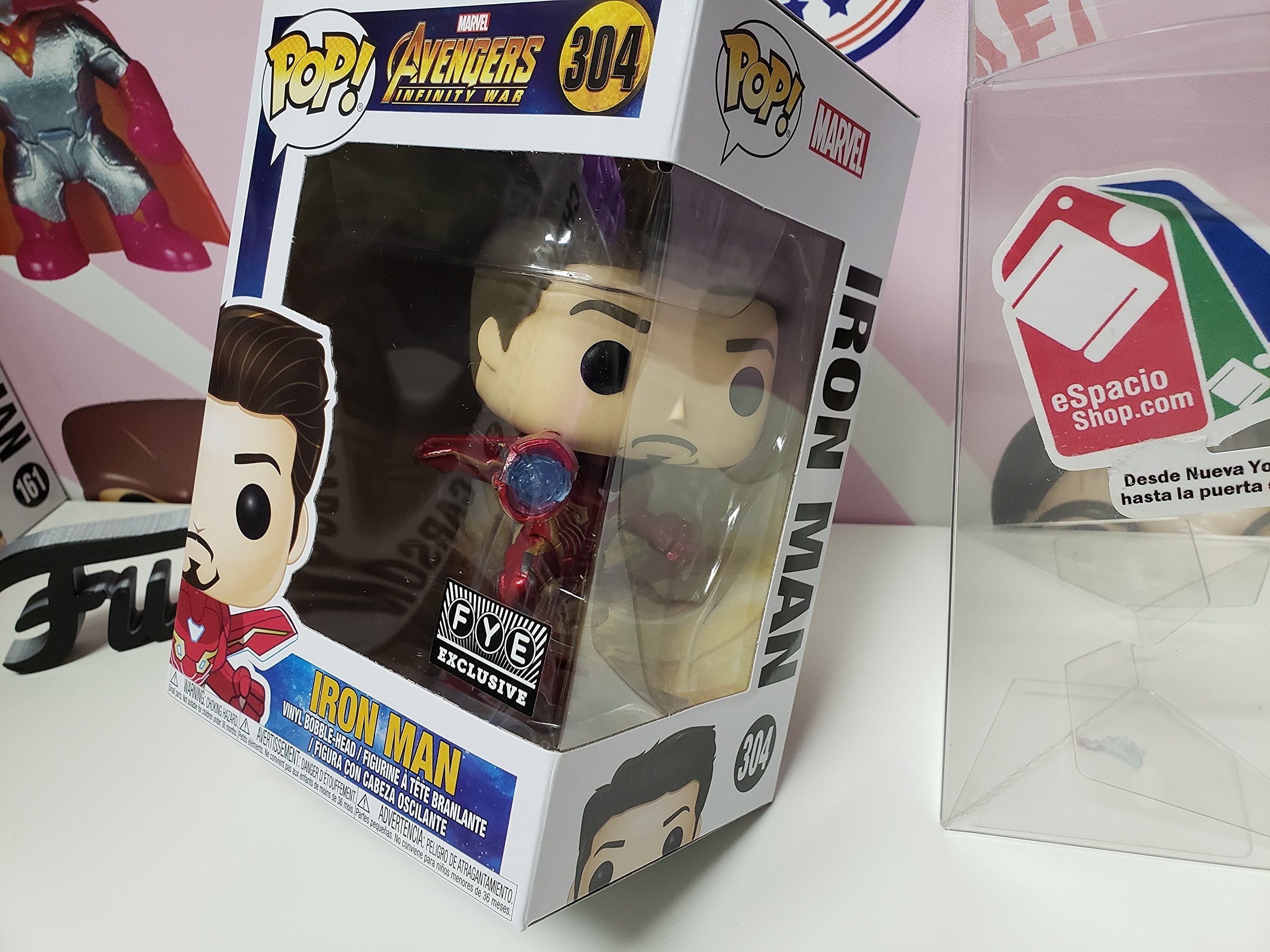 Avengers Infinity War Iron Man #304 Pop Vinyl Figure - Collectible Marvel Superhero Toy for Display & Gifts - Perfect for Comic Fans, Movie Lovers & Pop Culture Enthusiasts