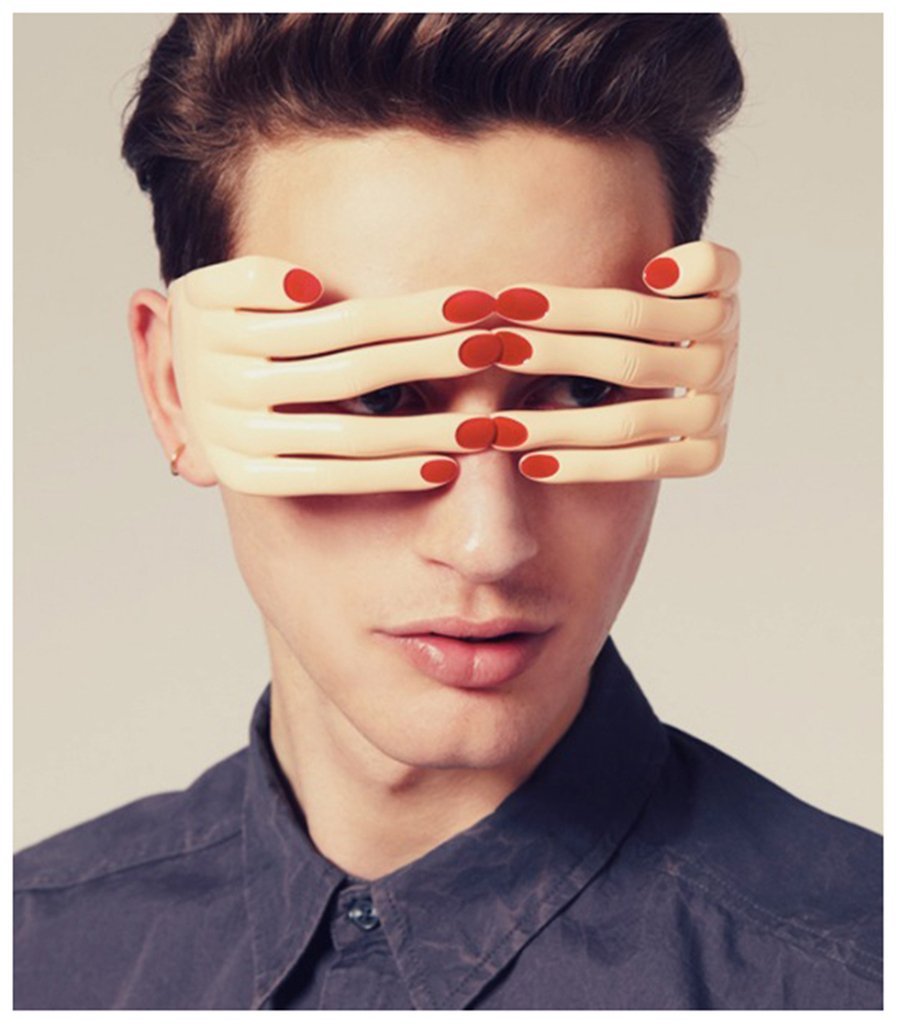 Funny Finger Shaped Glasses - Novelty Costume Eyewear for Men & Women | Perfect for Birthday Parties, Halloween, and Cosplay Events