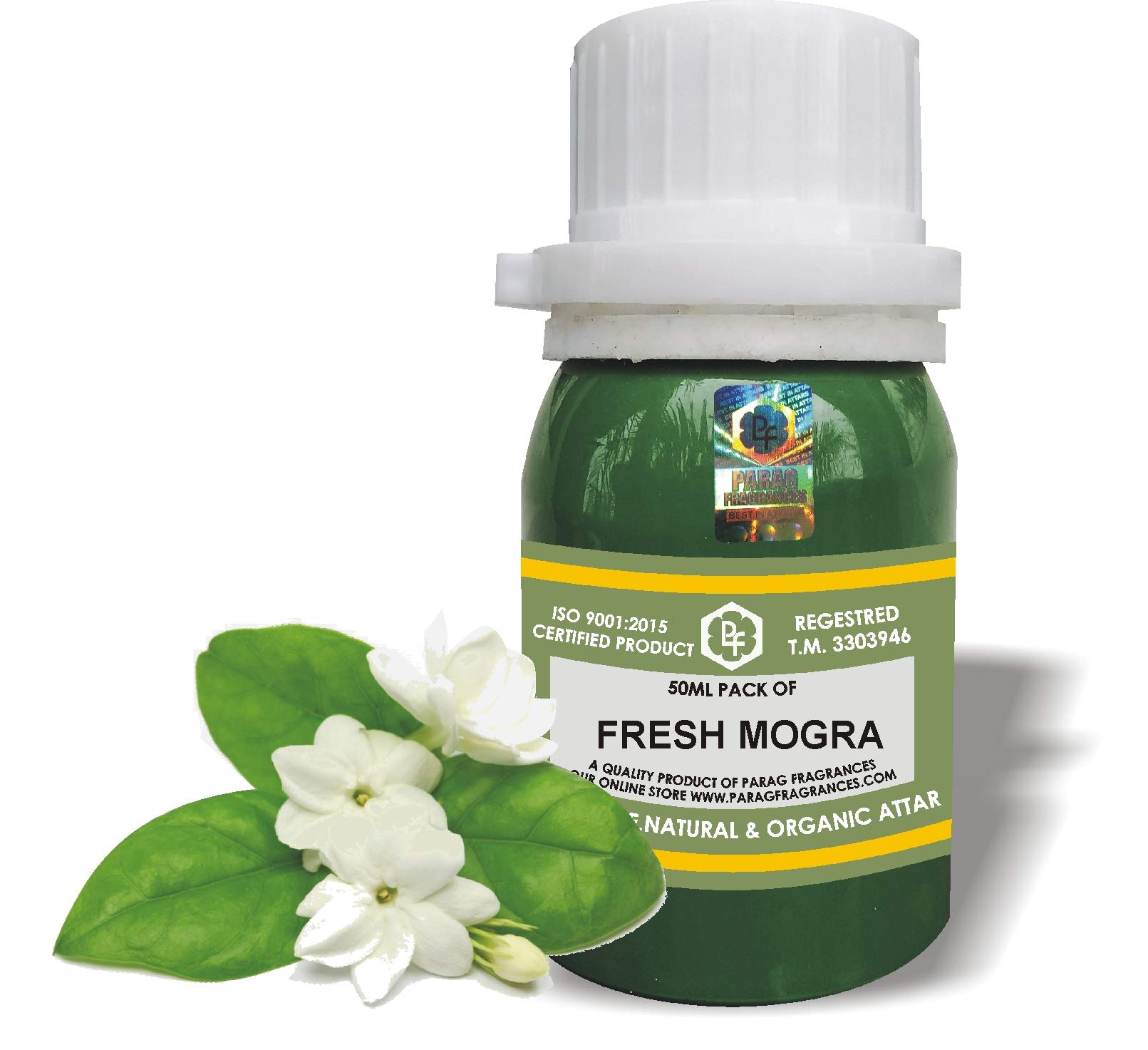 PARAG FRAGRANCES FRESH MOGRA 50ML Natural Alcohol-Free Attar for Men | Premium Perfume Oil & Fragrance Oil | Long-Lasting Scent for Daily Wear, Special Occasions & Gifts