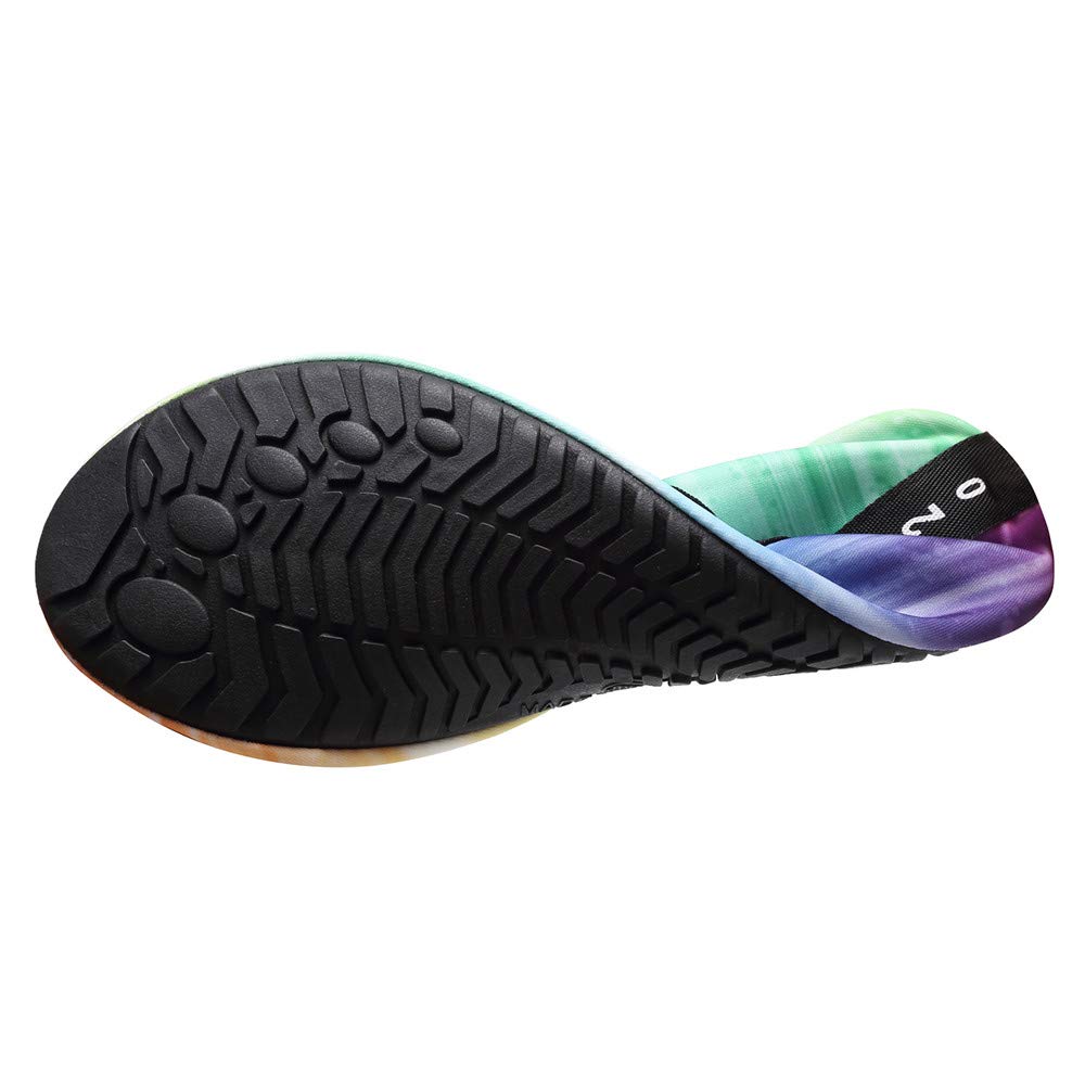 Women's & Men's Quick-Dry Water Shoes for Beach, Swim, Yoga & Exercise - Barefoot Aqua Socks with Non-Slip Sole (Gradient Green, US 9-10) | Perfect for Pool, Surfing, Kayaking & Water Sports