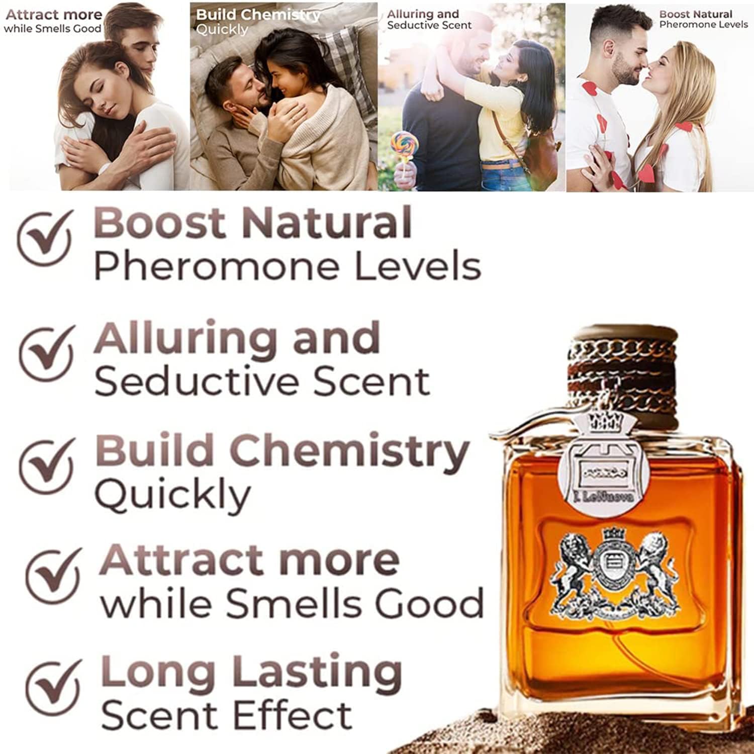 JADOURE Alpha Men Pheromone Cologne for Men - Long Lasting Attraction Perfume Spray (50ml) | Enhance Confidence & Attract Women | Perfect for Dates, Nightlife & Special Occasions