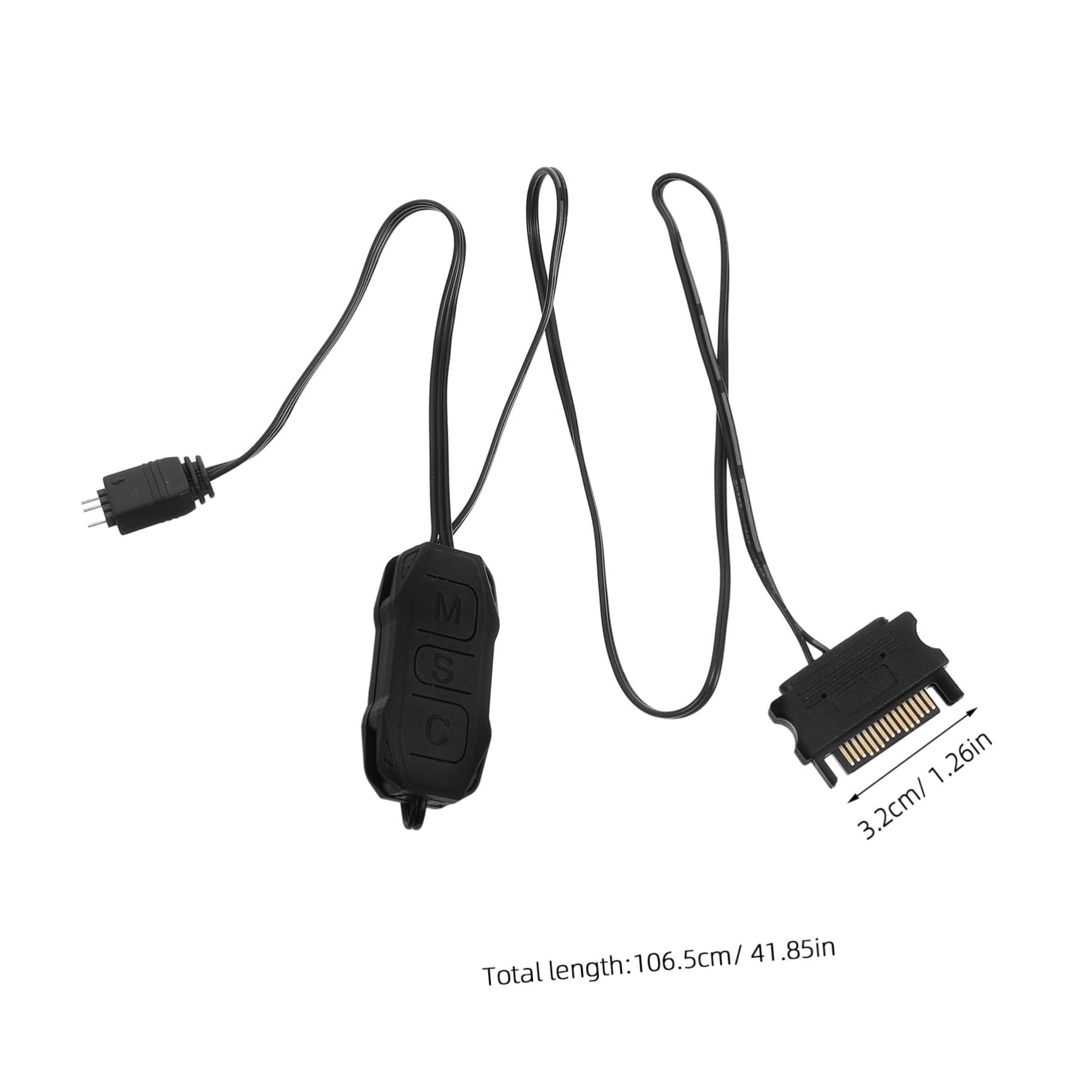 HOMSFOU 2 Sets RGB Lighting System Controller for Desktop Computer Motherboard - PC Gaming RGB Control Panel with Sync Function for Enthusiasts | Perfect for Custom PC Builds, Gaming Setups & DIY Computer Modifications