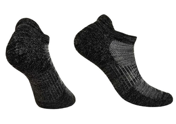 BioSoft Low Cut Socks for Men & Women - Breathable Comfortable Ankle Socks in Black - Perfect for Running, Gym, Yoga and Daily Wear