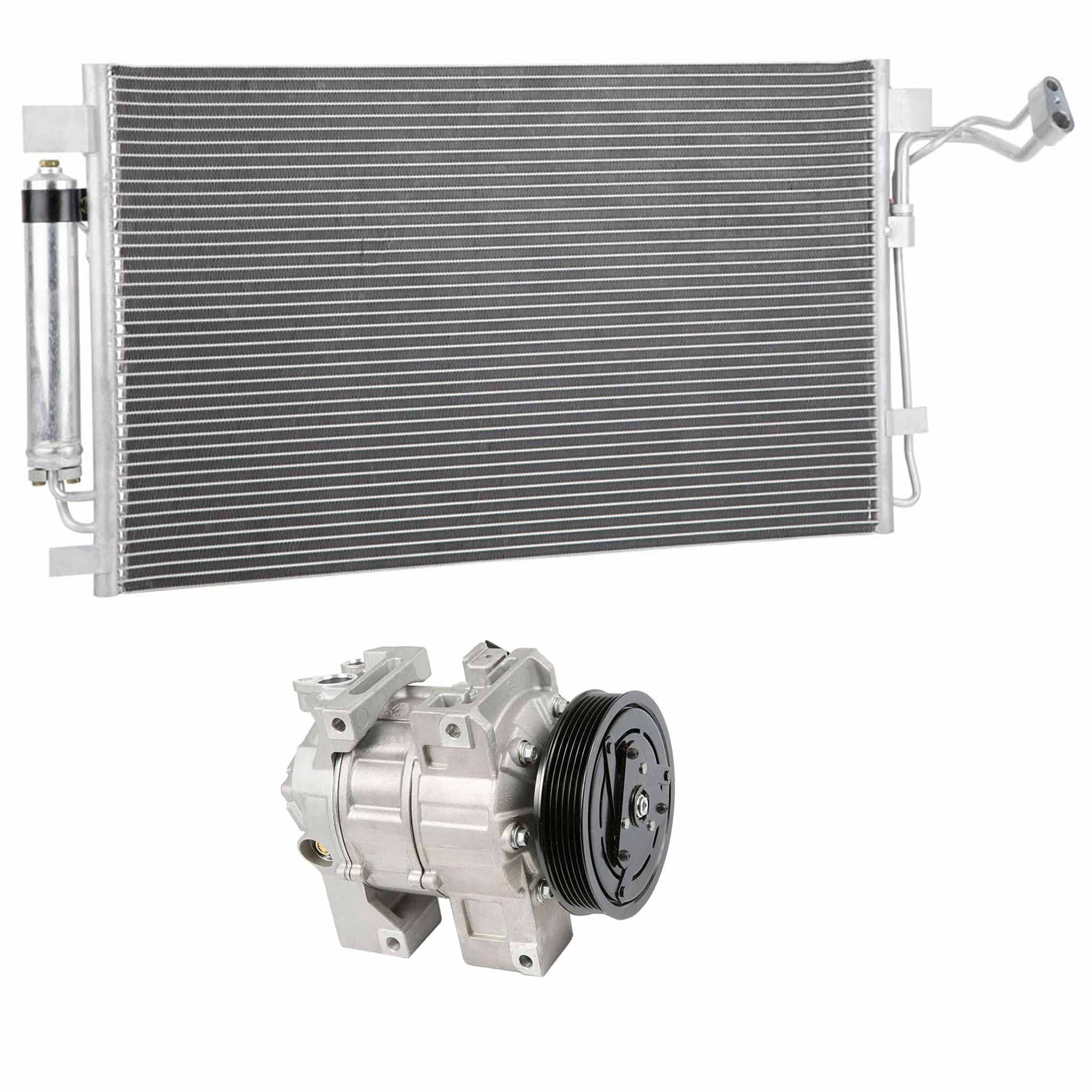 New 2013 Nissan Altima AC Compressor with A/C Condenser Drier Kit - 61-94250R3 | OEM Replacement Part | BuyAutoParts | Perfect for Summer Cooling & Auto AC Repair