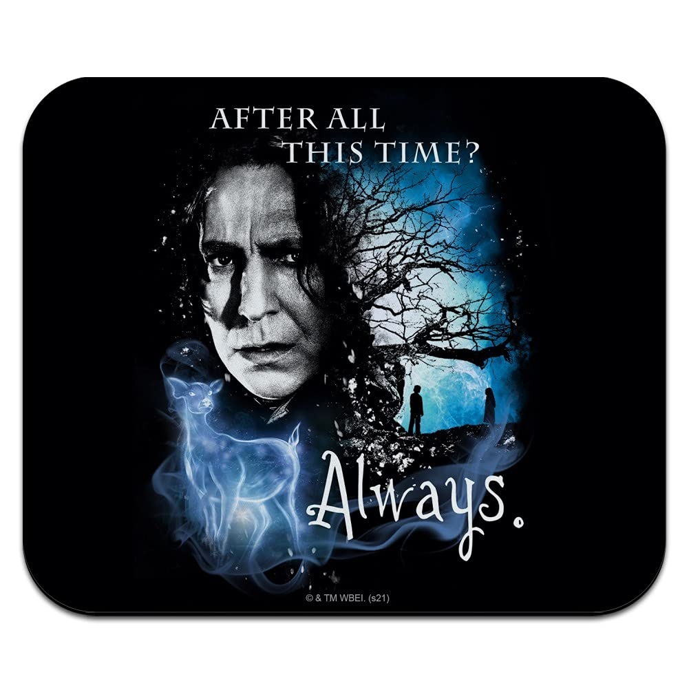 Harry Potter Always Low Profile Thin Mouse Pad - Gaming & Office Desk Mat for PC, Laptop - Non-Slip Rubber Base - Perfect for Work, Study & Gaming Setup