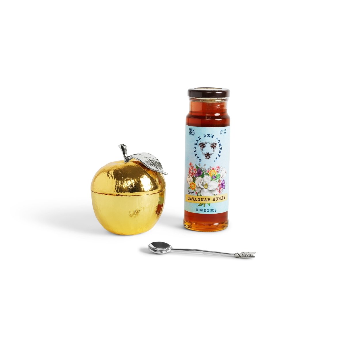 Organic Honey Gift Set with Wooden Dipper - Perfect for Tea, Breakfast & Gourmet Cooking - Thoughtful Housewarming & Holiday Present