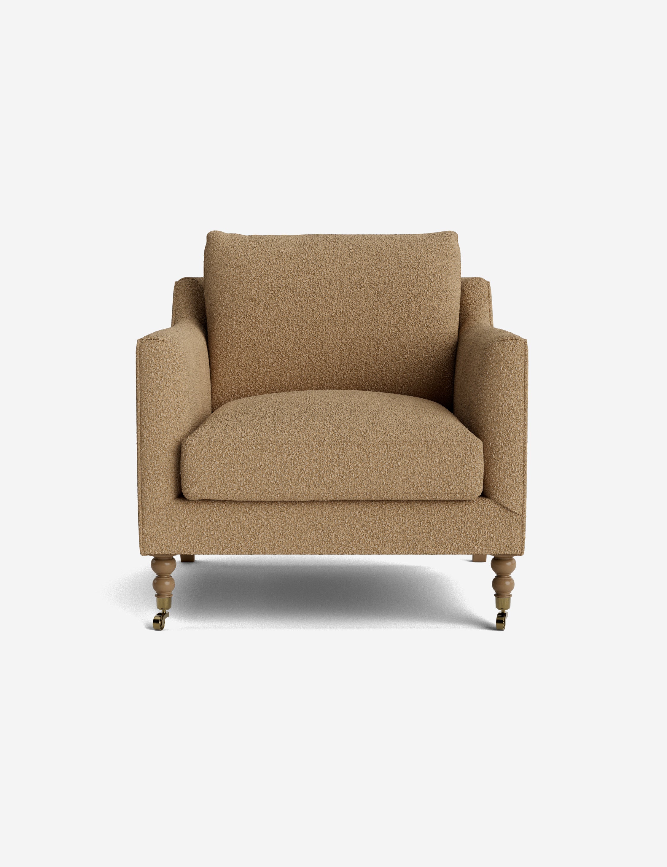 Fabienne Accent Chair - Modern Upholstered Lounge Chair for Living Room, Bedroom & Office - Comfortable Reading Chair with Sturdy Wooden Legs