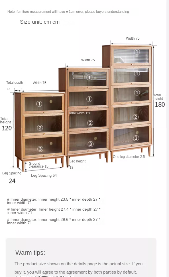 Premium Oak Solid Wood Multi-Layer Flip Door Glass Bookcase - Stylish Home Office Library Storage for Books, Decor & Collectibles