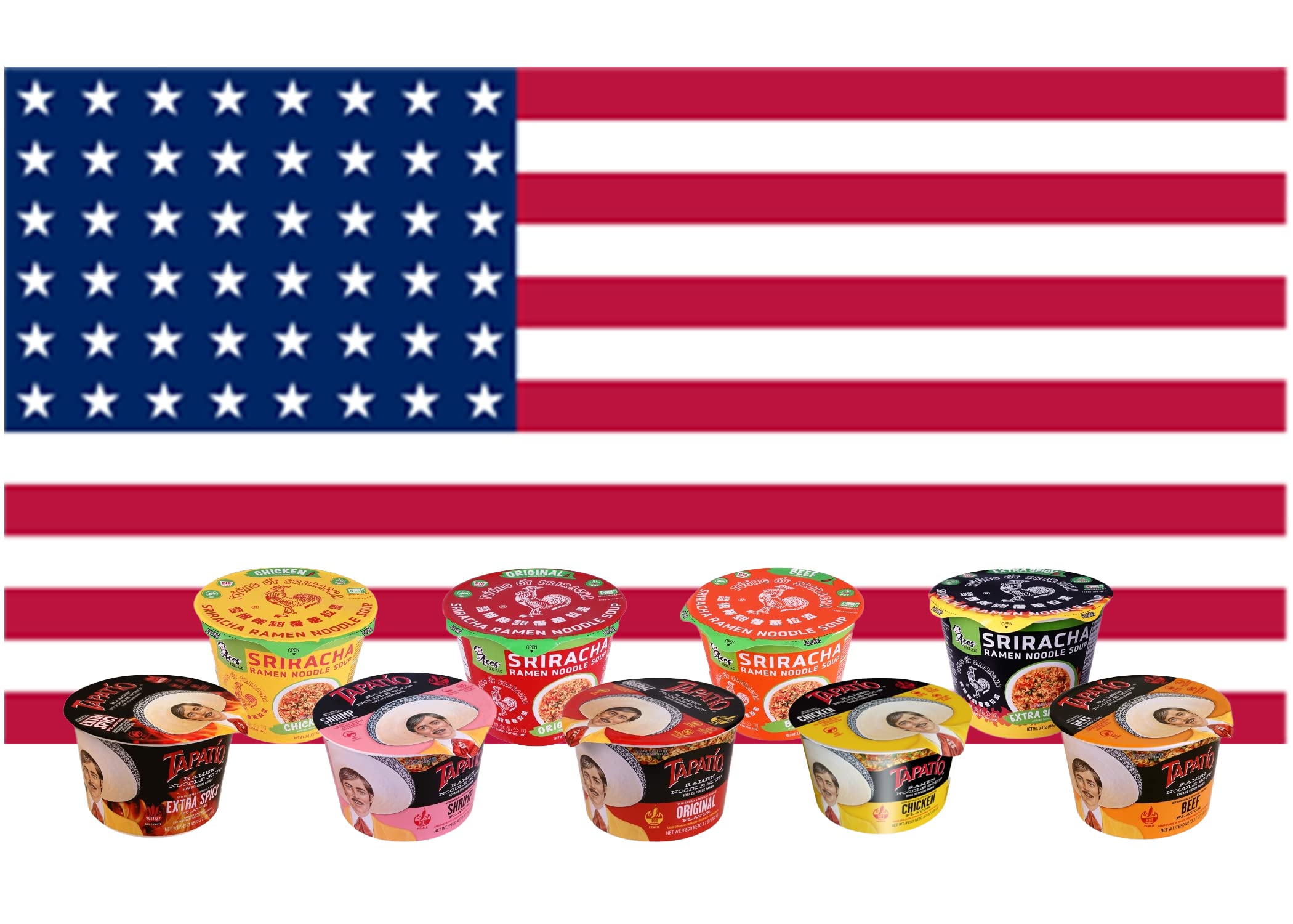 Global Instant Ramen Noodle Variety Pack - 10 Count Japanese, Filipino, Thai & Vietnamese Flavors | International Snack Box with World Sticker | Perfect for College Dorms, Office Lunches & Late Night Snacks