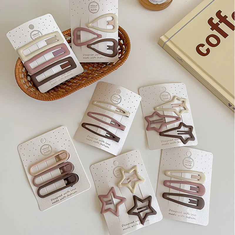 Elegant Coffee Stars Hairpins for Women - Boho Hair Clips for Daily Wear, Parties & Weddings