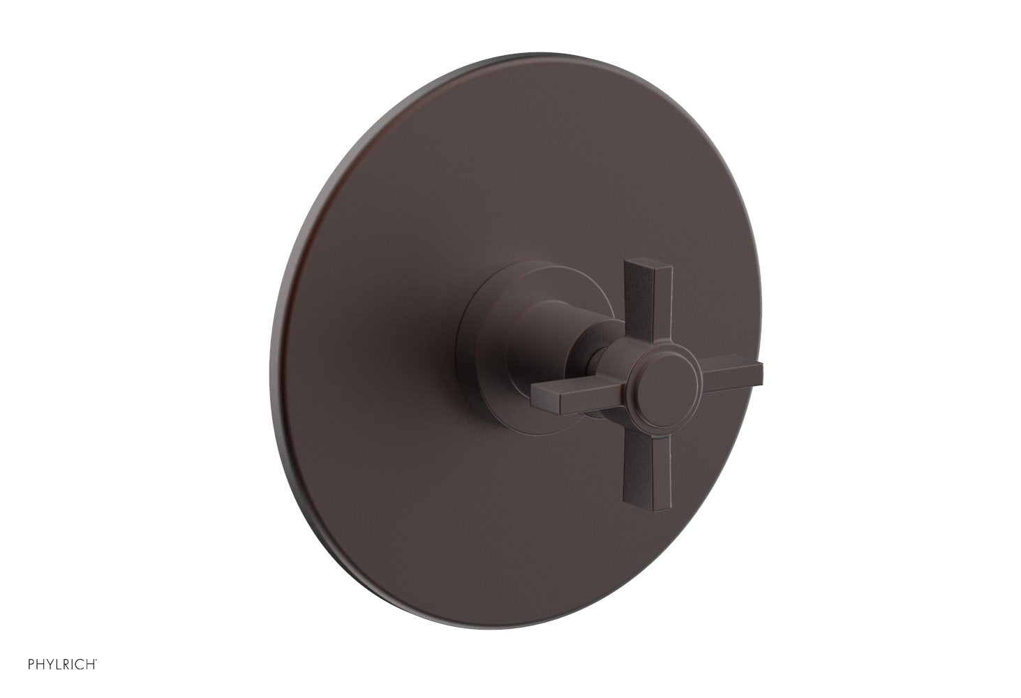 BASIC 1/2 Thermostatic Shower Trim with Blade Cross Handle - DTH137 - Perfect for Modern Bathroom Renovations & Spa-Like Shower Experience
