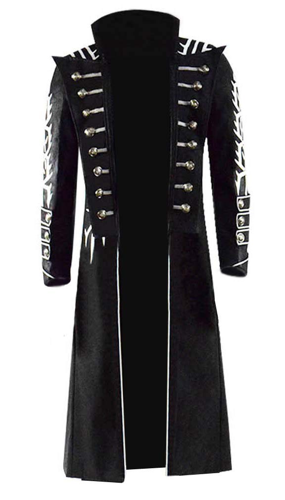 Vergil Cosplay Costume for Men - Full Set DMC Devil May Cry Game Outfit | Halloween, Anime Conventions & Role Playing