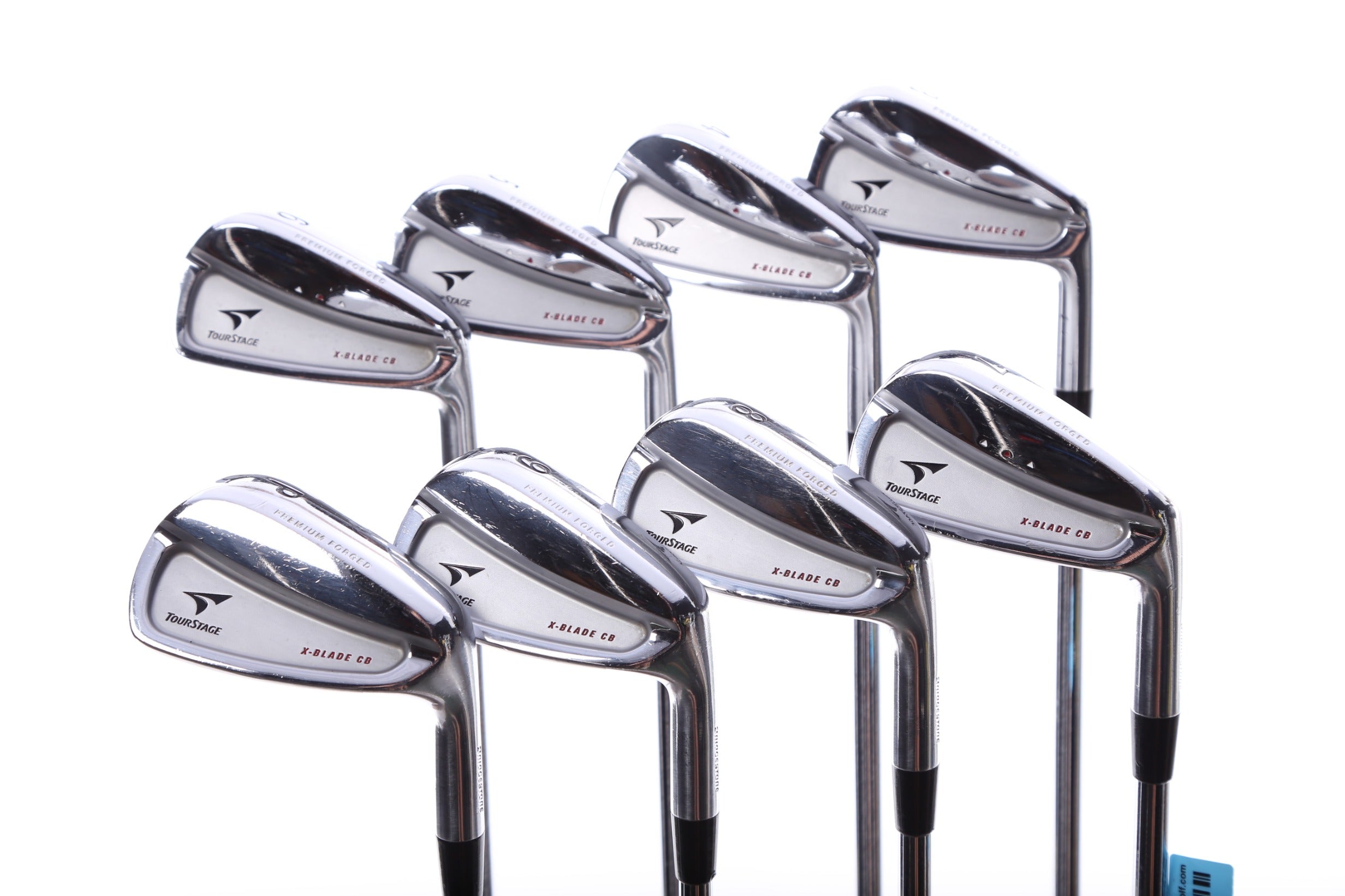 Premium Used Bridgestone Tour Stage X Blade CB Iron Set - Right Handed 3-PW Stiff Flex Golf Clubs for Low Handicap Players | Perfect for Tournament Play & Driving Range Practice