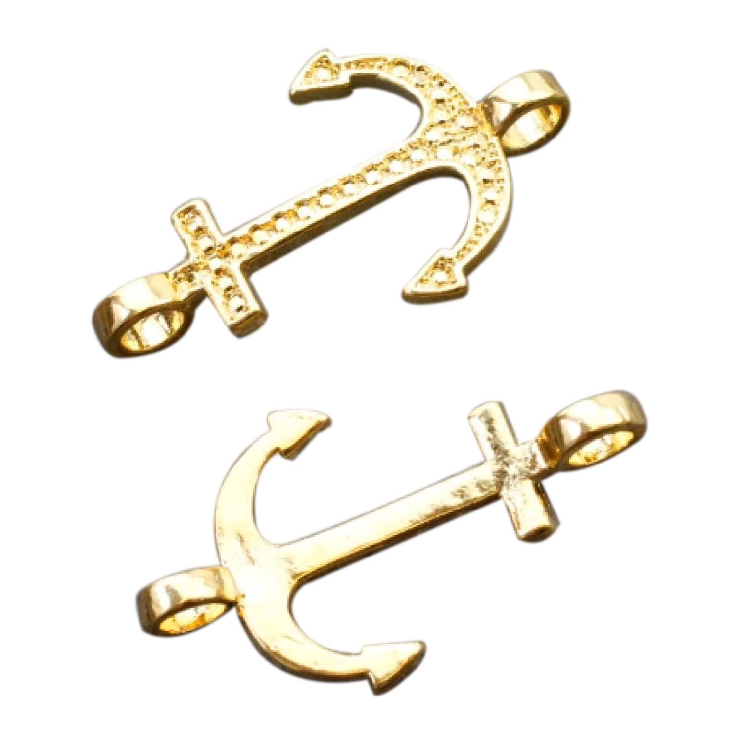 10Pcs Anchor Connector Charms for Jewelry Making - DIY Bracelet, Choker, Necklace Supplies - Perfect for Crafting, Gifts & Fashion Accessories