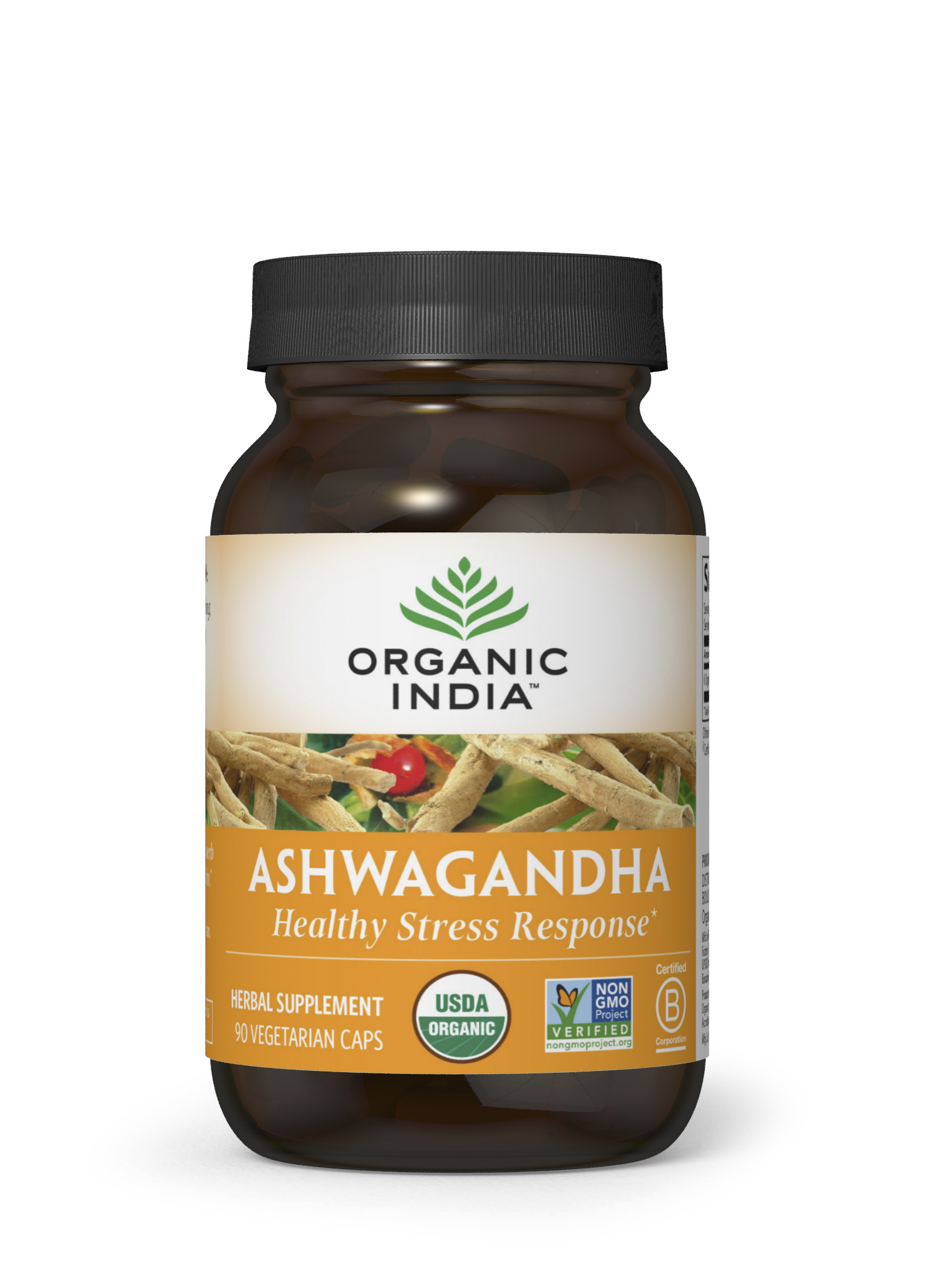 Organic Ashwagandha Root Extract 90 Vegan Capsules - Stress Relief & Immune Support Supplement for Men & Women - Daily Wellness, Anxiety Relief & Energy Boost
