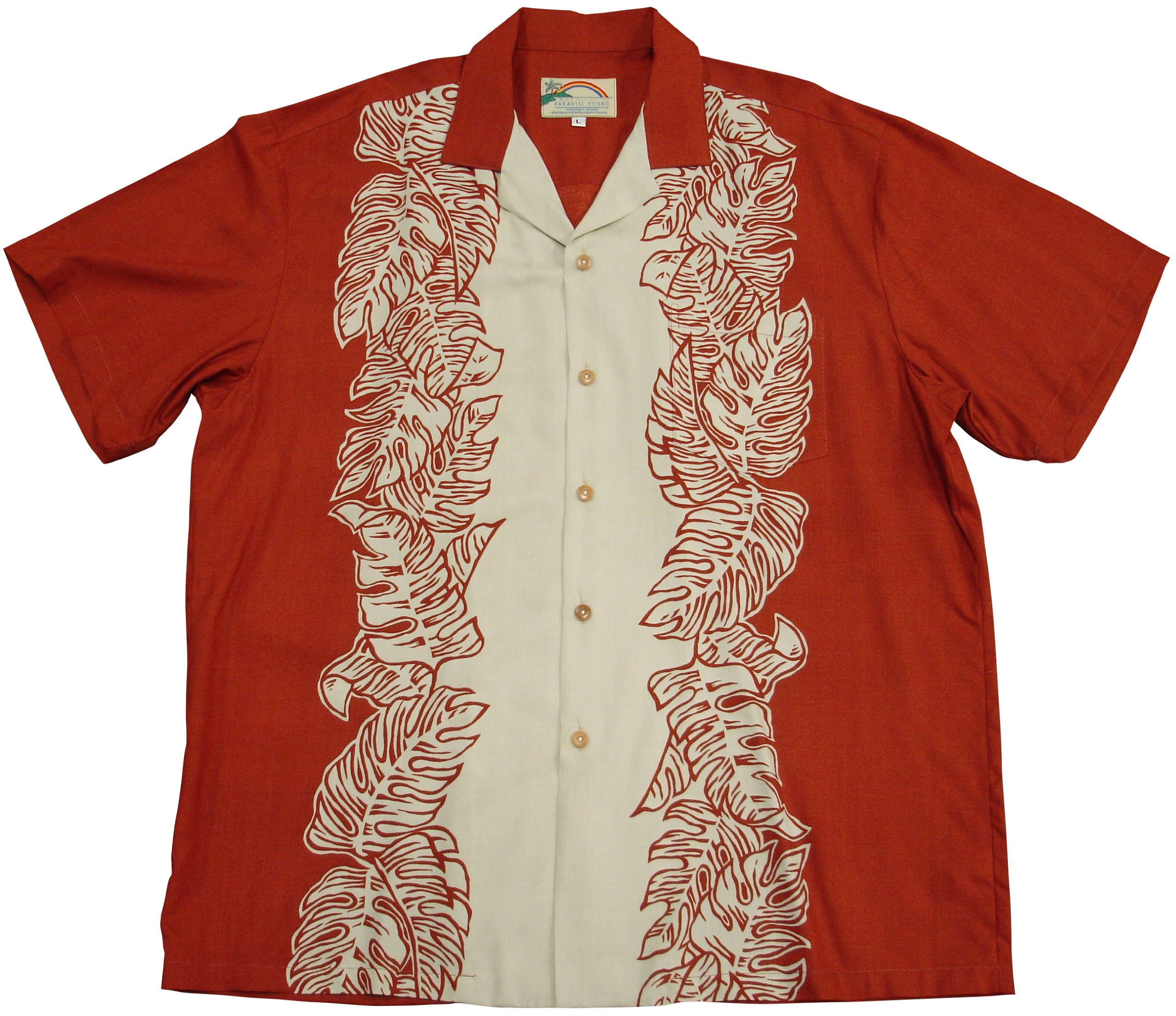 Paradise Found Men's Monstera Leaf Print Hawaiian Shirt - Tropical Vacation & Beach Party Button-Up