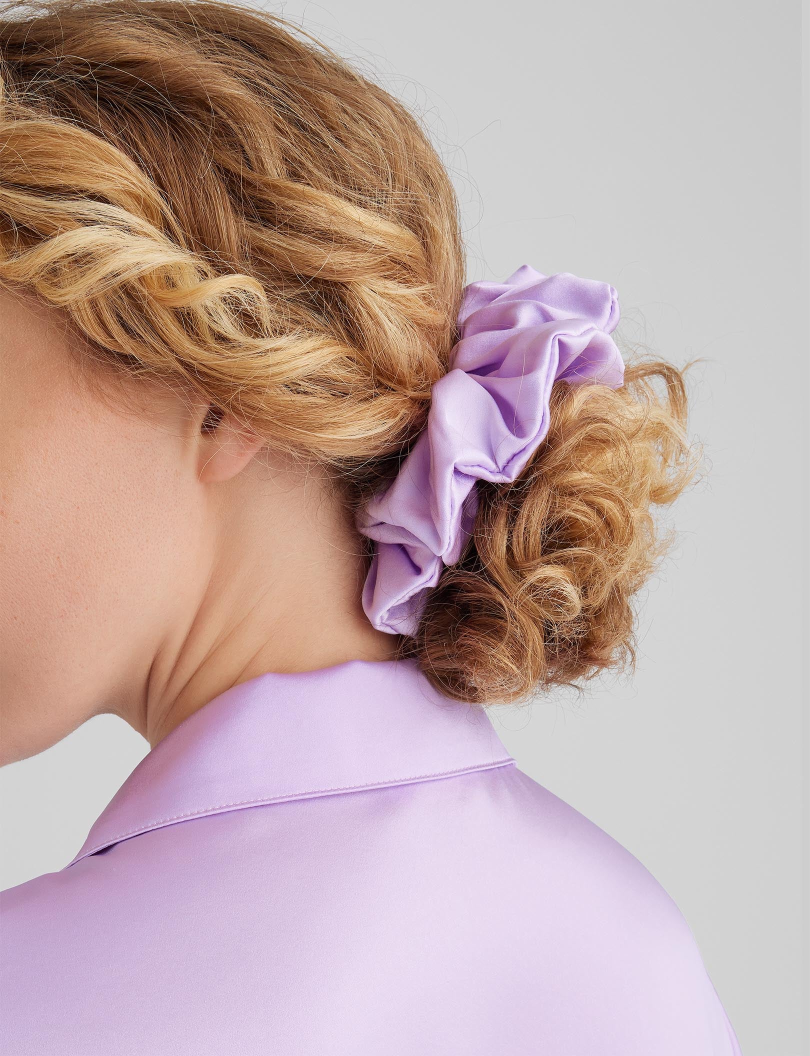 Luxury Silk Scrunchie Hair Ties for Women - Soft & Gentle Hair Accessories for Ponytails, Buns & Everyday Use