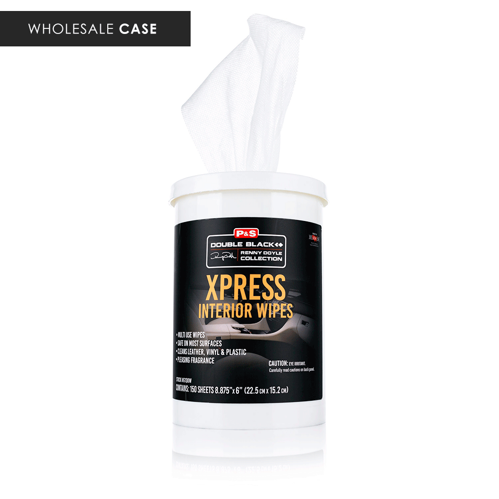Xpress Interior Wipes Case - Premium Car Cleaning Wipes for Dashboard, Leather & Vinyl - Bulk Pack of 24 for Auto Detailing & Quick Cleanups