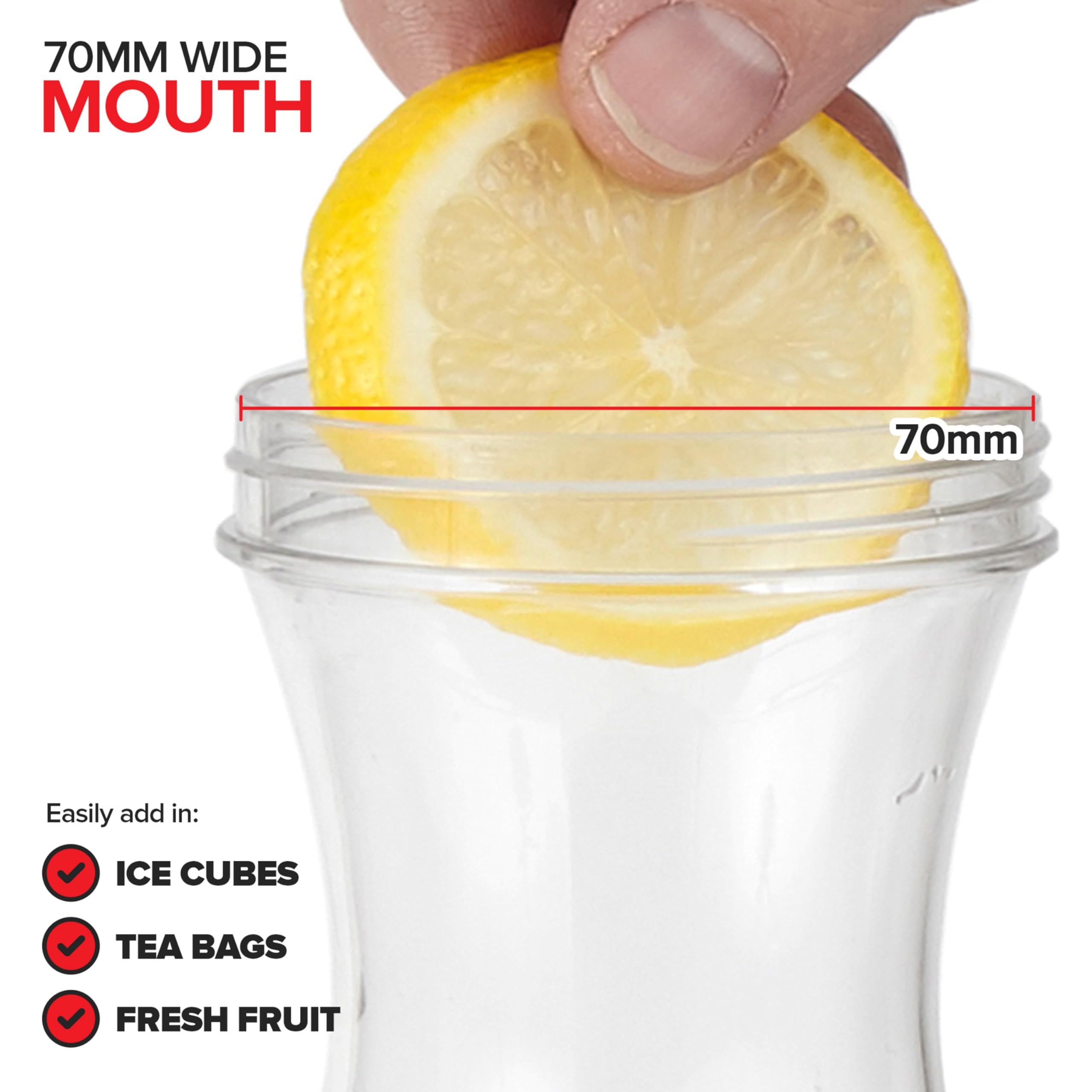 50oz Clear Plastic Juice Carafe with Black Lids (2 Pack) - BPA-Free Drink Pitcher for Mimosa Bar, Iced Tea, Lemonade & Milk Storage - Perfect for Refrigerator, Pantry & Party Serving - Square Beverage Container with Leak-Proof Lid