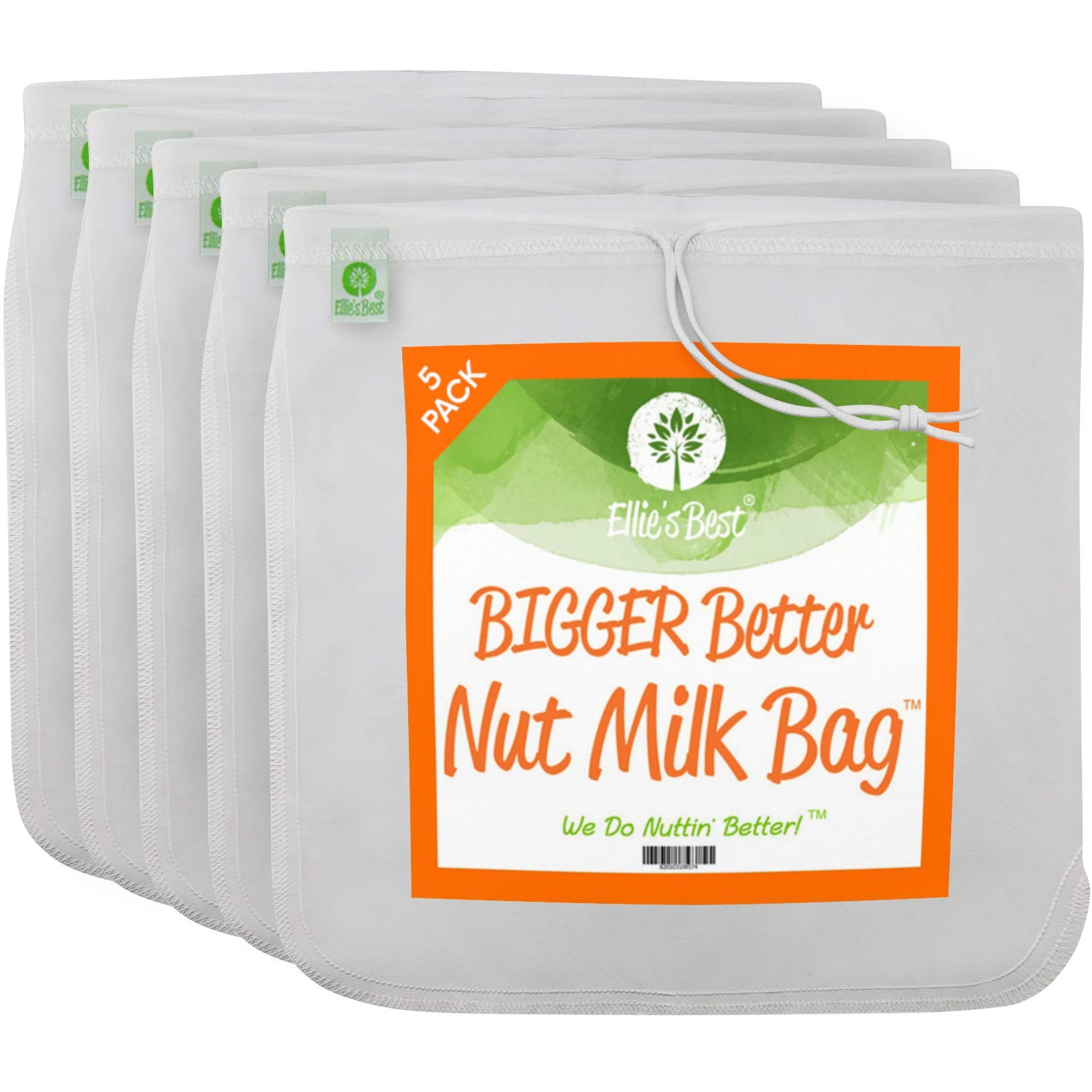 Premium Nut Milk Bags - 5 Pack XL 12