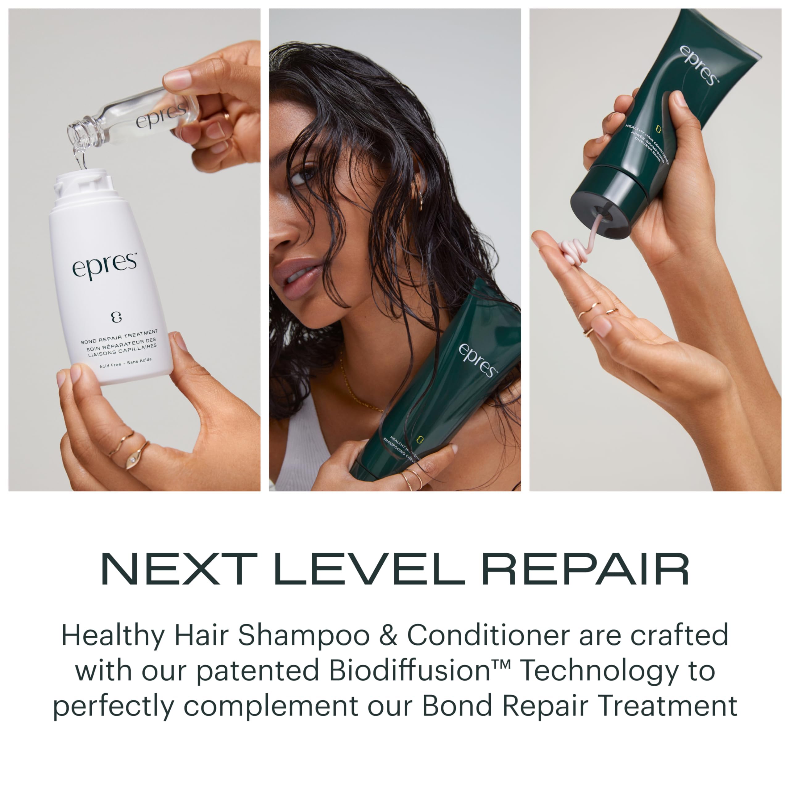 Epres Healthy Hair Shampoo & Conditioner Set 32 oz - Strengthening & Shine Formula for Damaged Hair - Clinically Proven Hair Care Duo - Perfect for Daily Use & Hair Repair