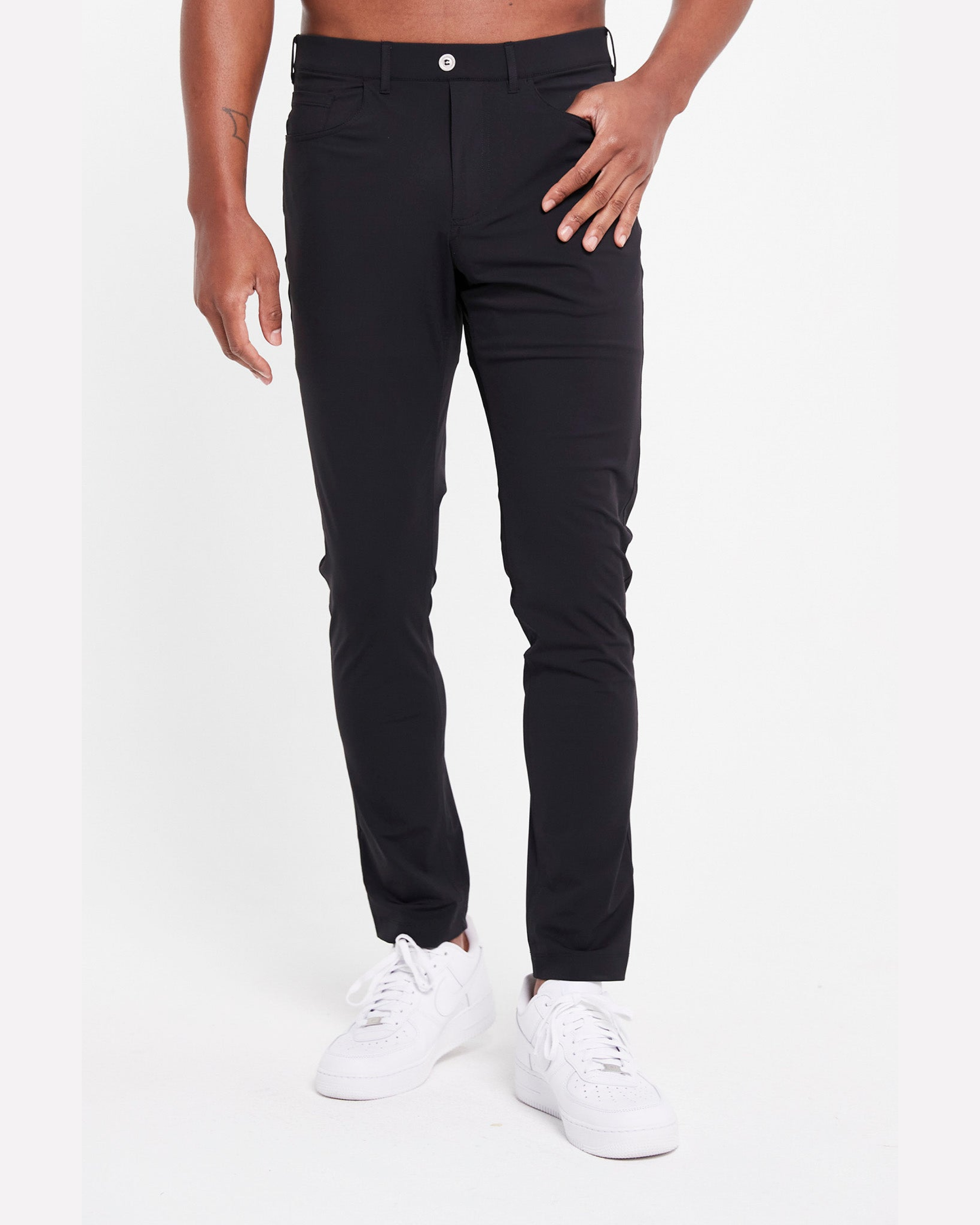 Redvanly Kent Pull On 5 Pocket Pant - Comfortable Stretch Travel Pants for Men | Perfect for Business Casual, Office Wear & Outdoor Activities