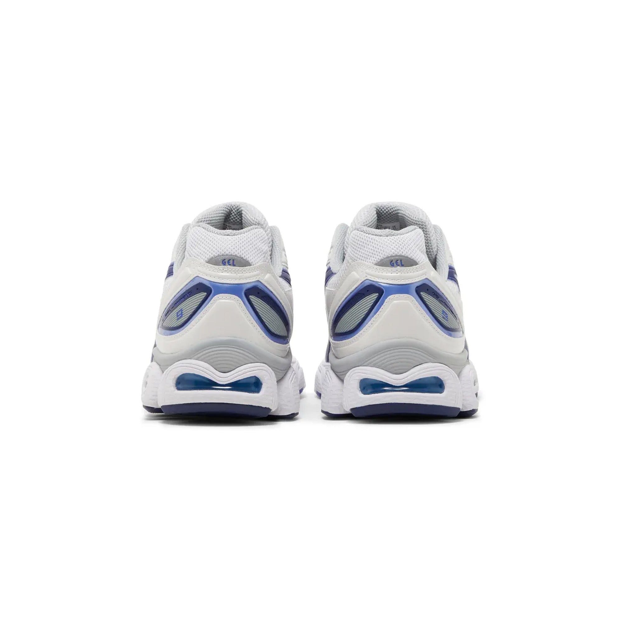 ASICS Gel Nimbus 9 Running Shoes for Men & Women - White Indigo Blue (2023) | Lightweight Cushioned Sneakers for Jogging, Gym Workouts & Daily Walking