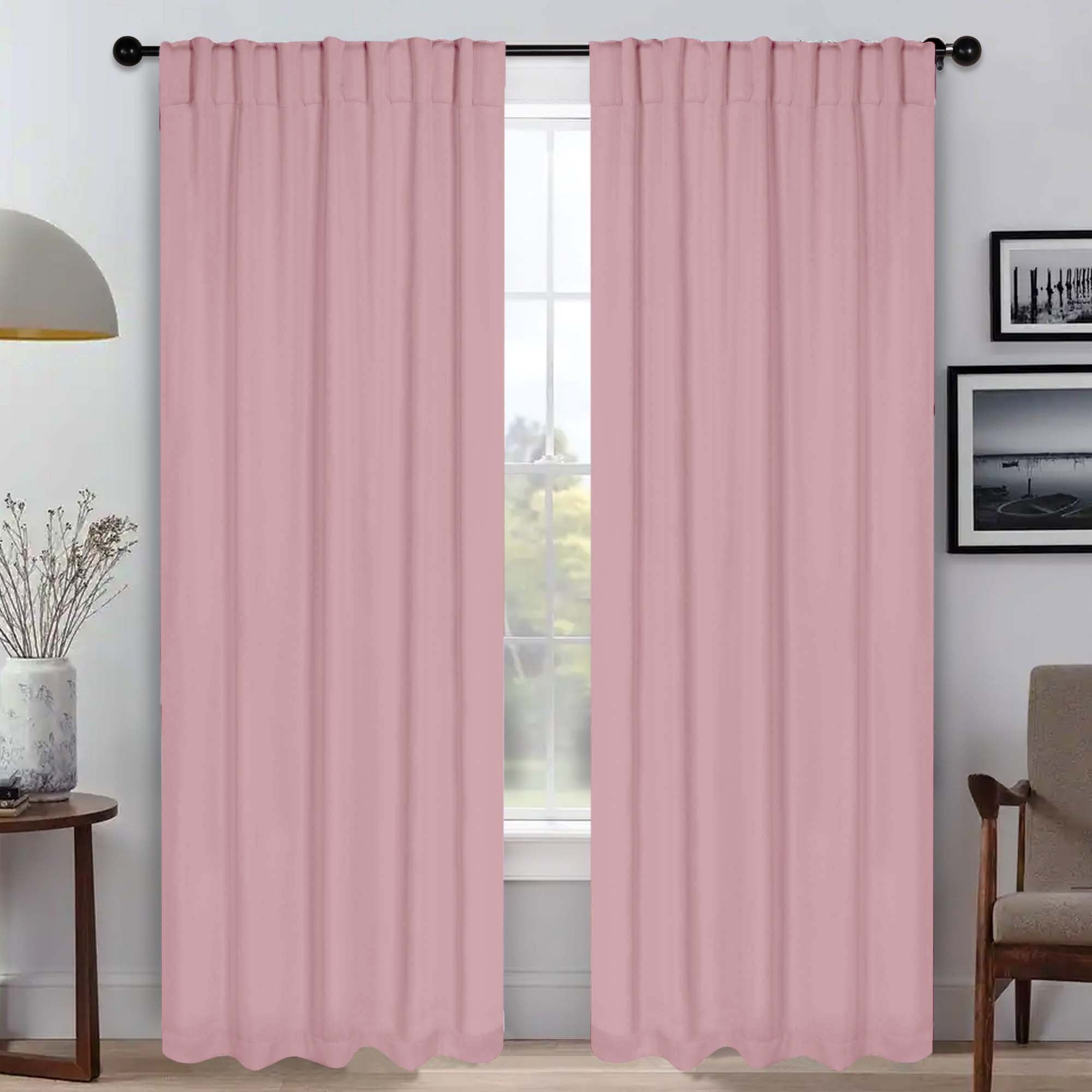 Premium Blackout Curtains for Bedroom - Solid Room Darkening Window Drapes with Back Tabs (Set of 2 Panels) - Perfect for Home Theater, Nursery & Light Sleepers