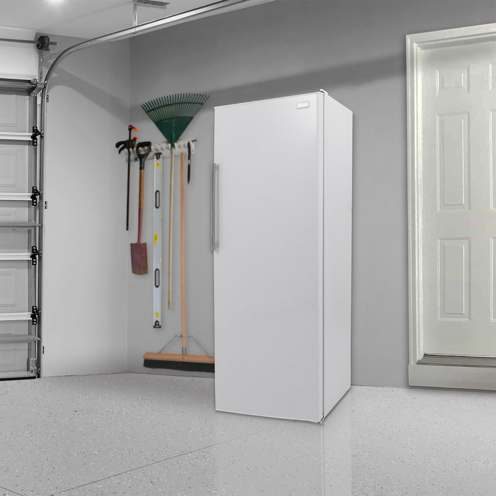 Avanti AV1081VFK0W 11 Cubic Feet Vertical Freezer - White, Energy Efficient Upright Deep Freezer for Home, Garage & Commercial Use (10.8 Cu. Ft Capacity) - Perfect for Storing Frozen Foods, Ice Cream & Bulk Meats