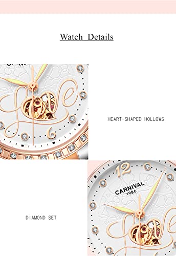 Rose Gold White heart