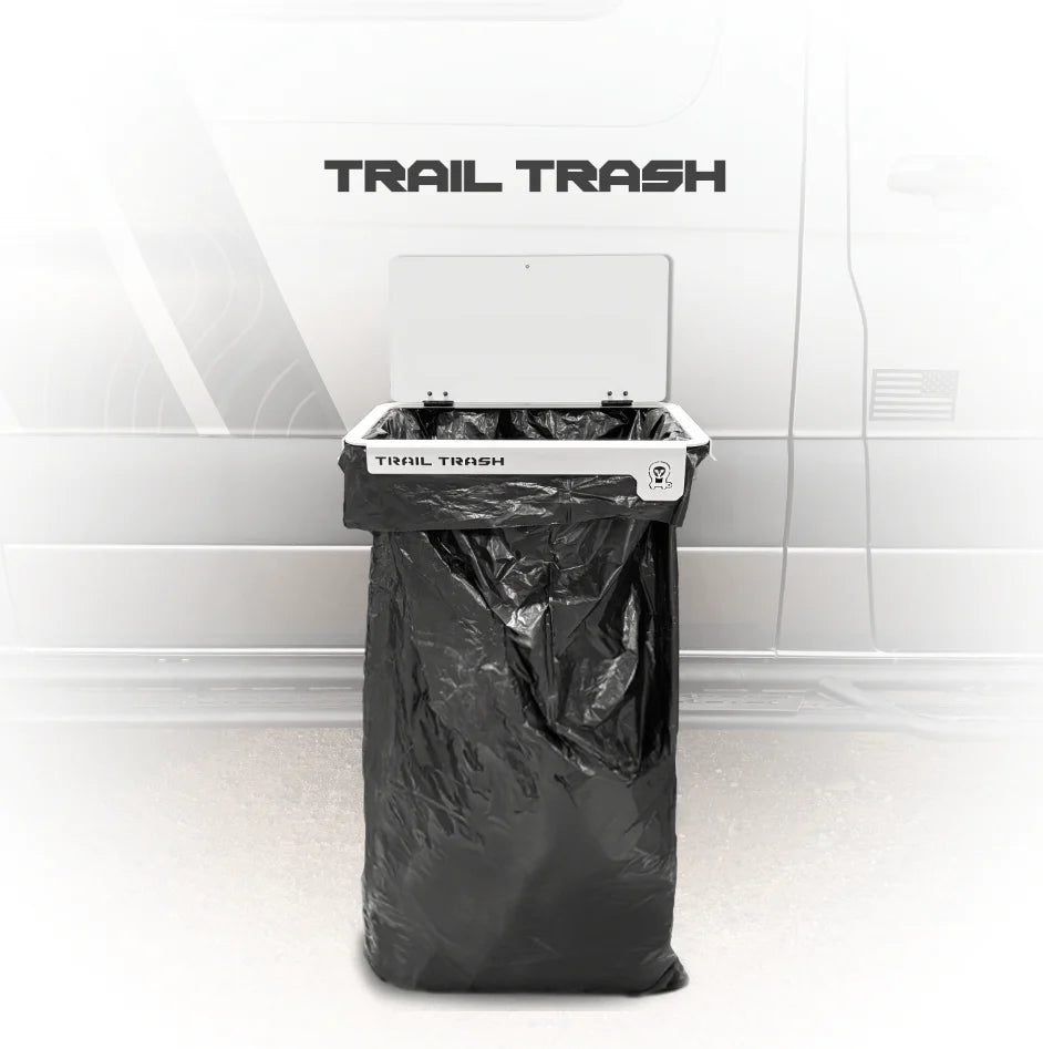 Magnetic Overlanding Trash Receptacle - Owl Trail Trash Can for Camping, Hiking & Outdoor Adventures | Durable & Secure Waste Bin for Off-Road Vehicles & RVs