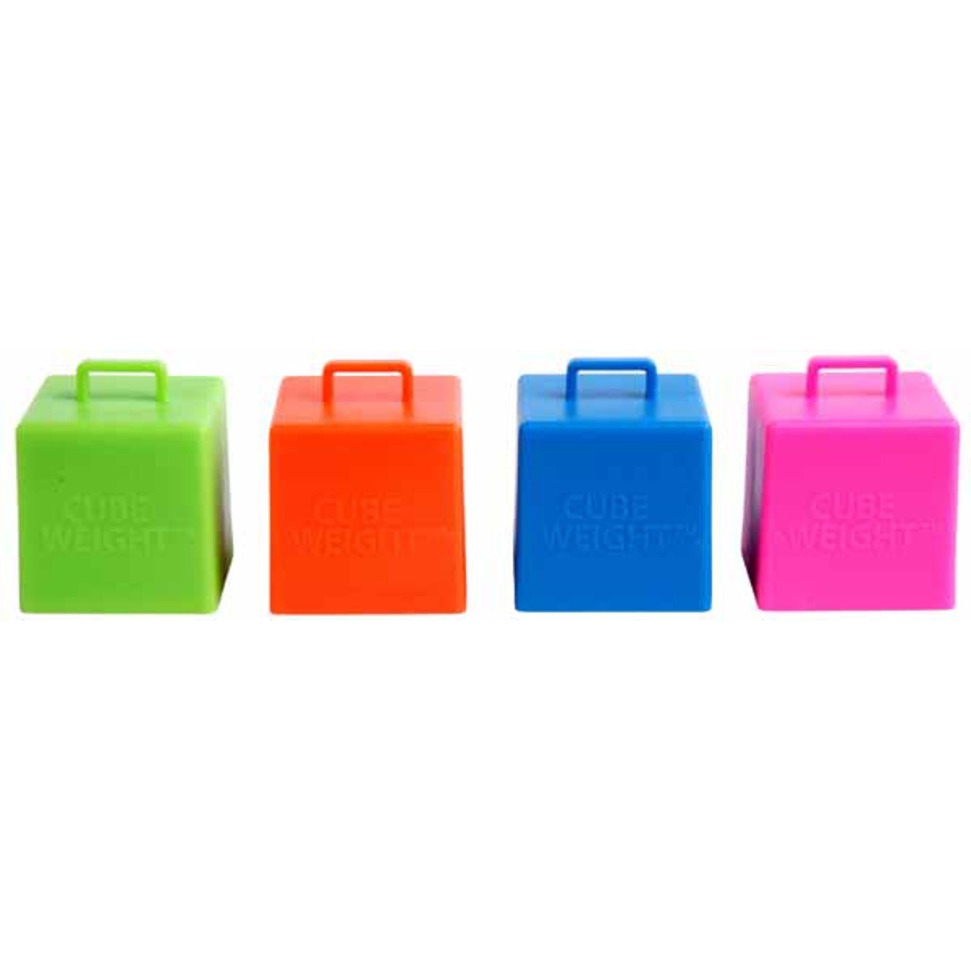 10-Pack Neon Cube Weights for Gym, Fitness & Home Workouts - Bright LED Light Dumbbells for Strength Training & Yoga
