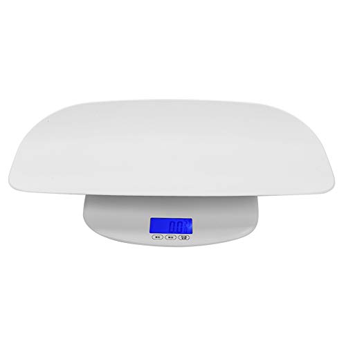 **Digital Baby Scale with Hold Function - Accurate Toddler & Infant Scale for Newborns & Puppies (White) - Perfect for Home Use, Pediatric Checkups & Pet Weighing**